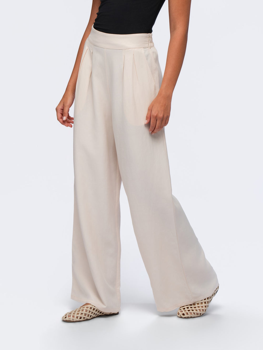 City Oversized Trousers - STONE GREY