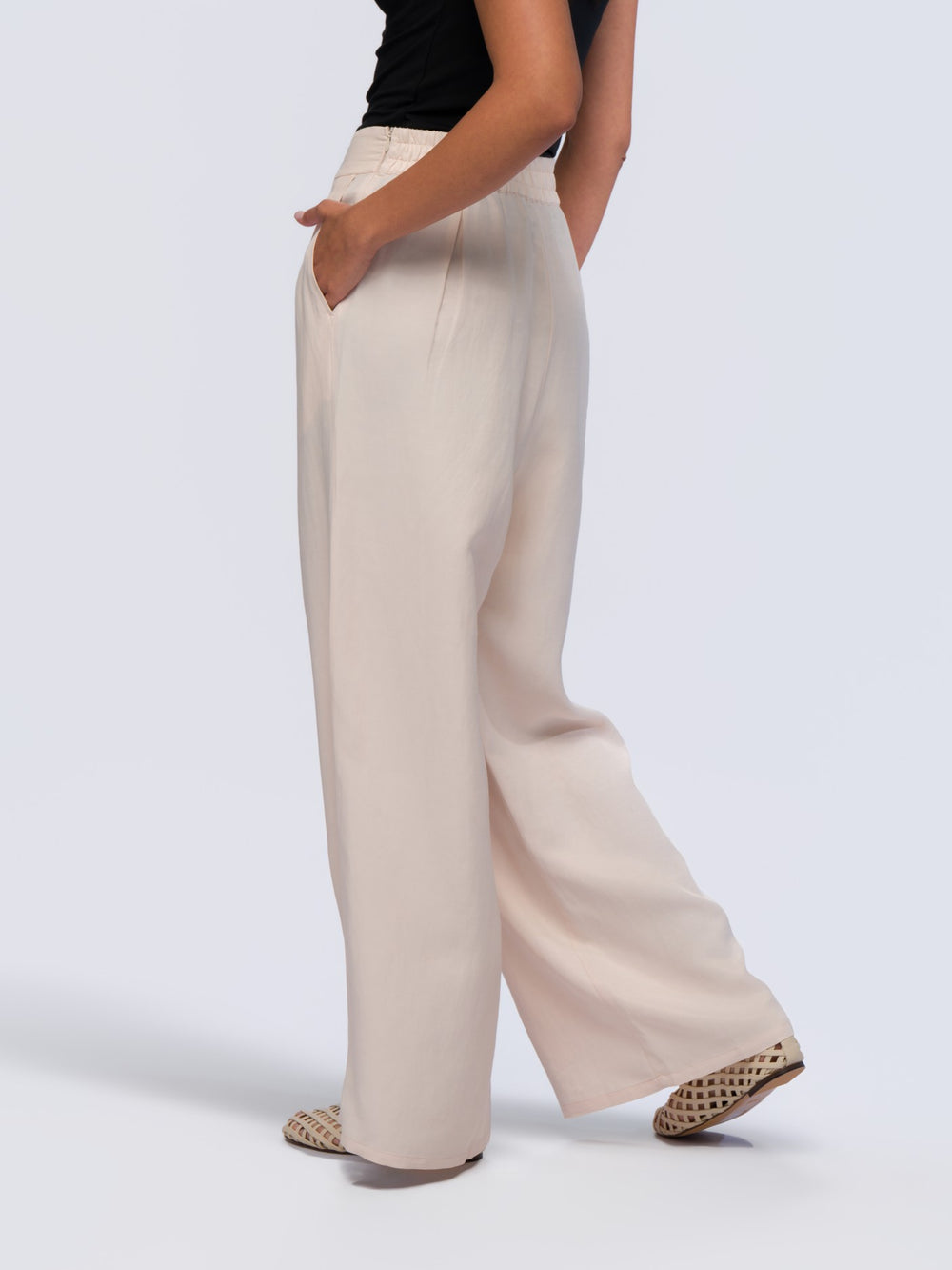 City Oversized Trousers - STONE GREY