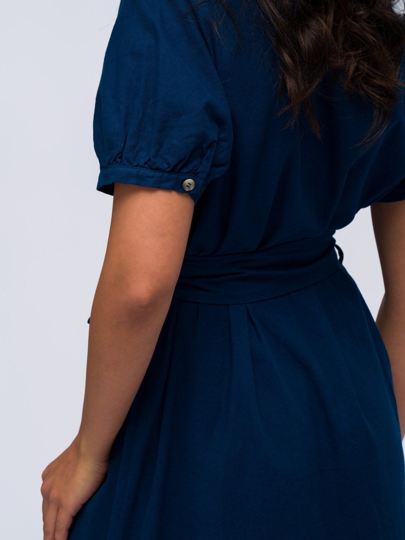Linen Dress - MIDNIGHT DENIM