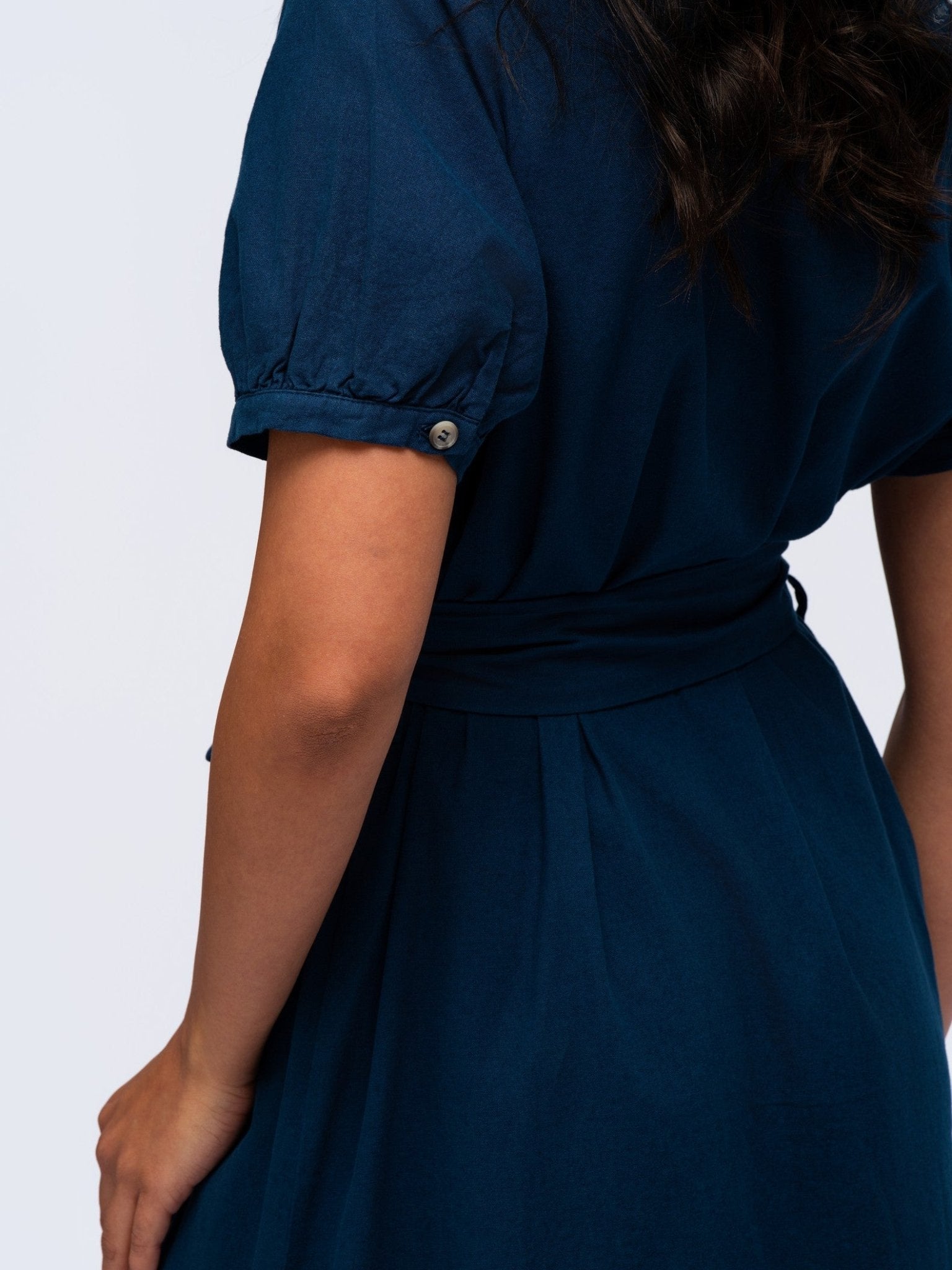 Linen Dress - MIDNIGHT DENIM