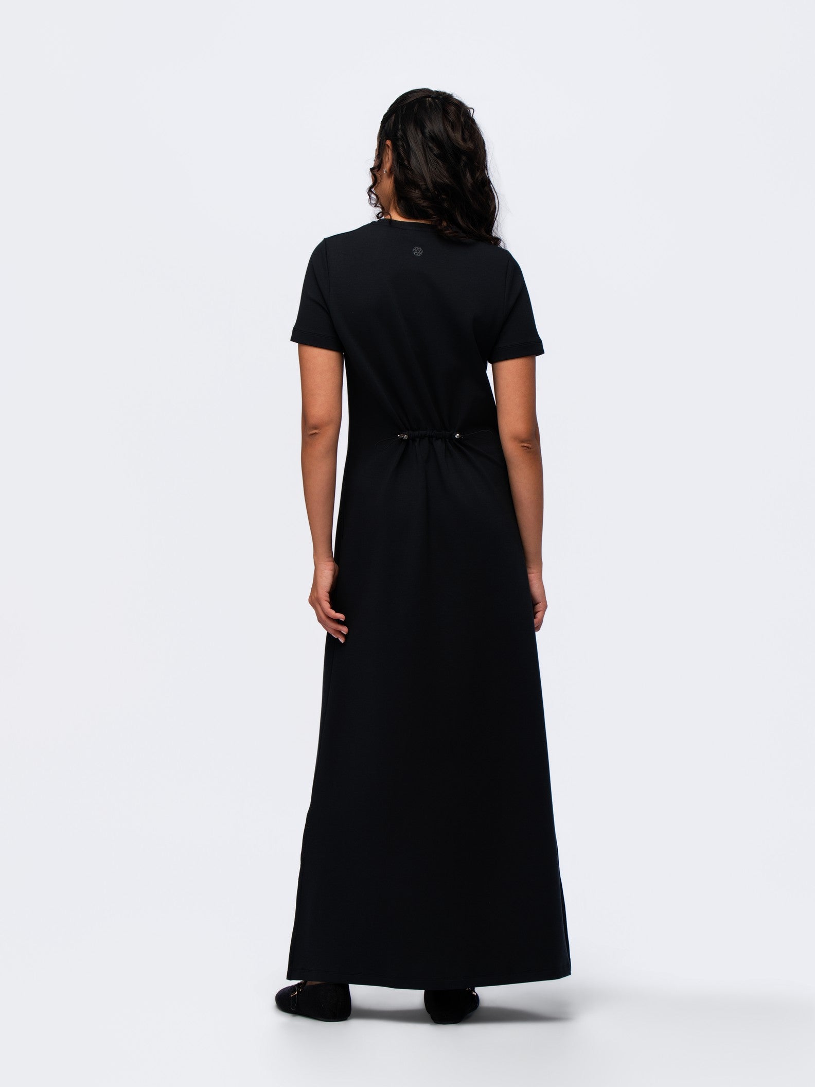 Short Sleeve Travel Dress - SEASONAL BLACK