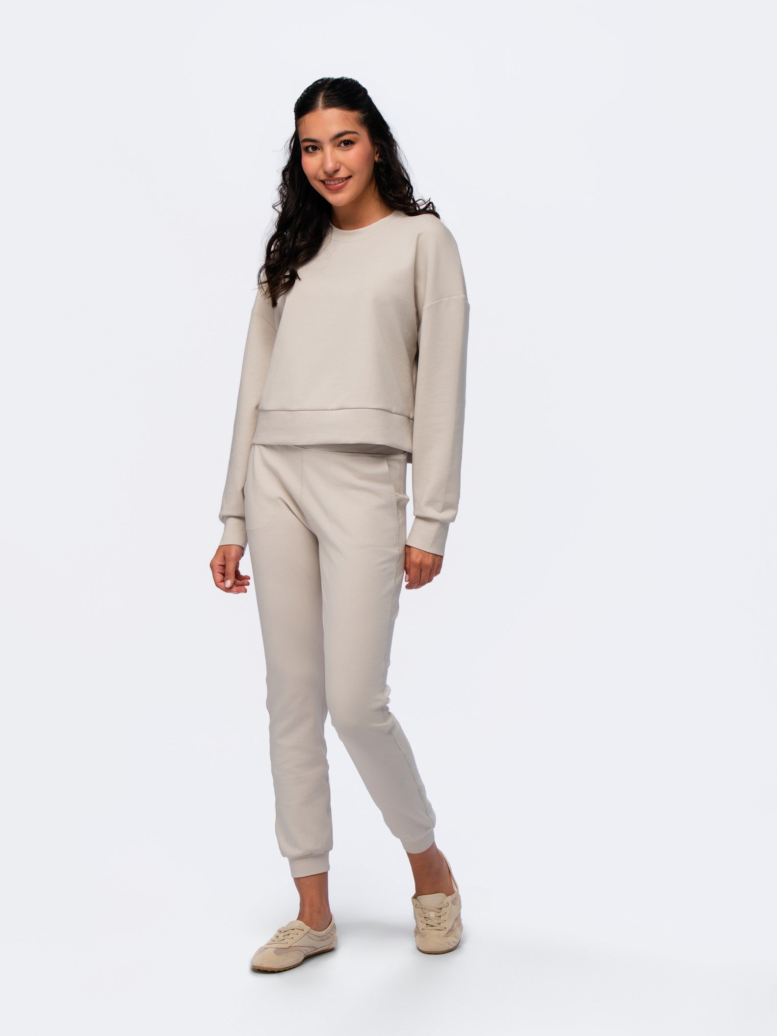 Sweatshirt Top - SEASONAL BEIGE