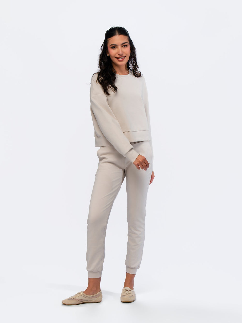 Sweatshirt Top - SEASONAL BEIGE