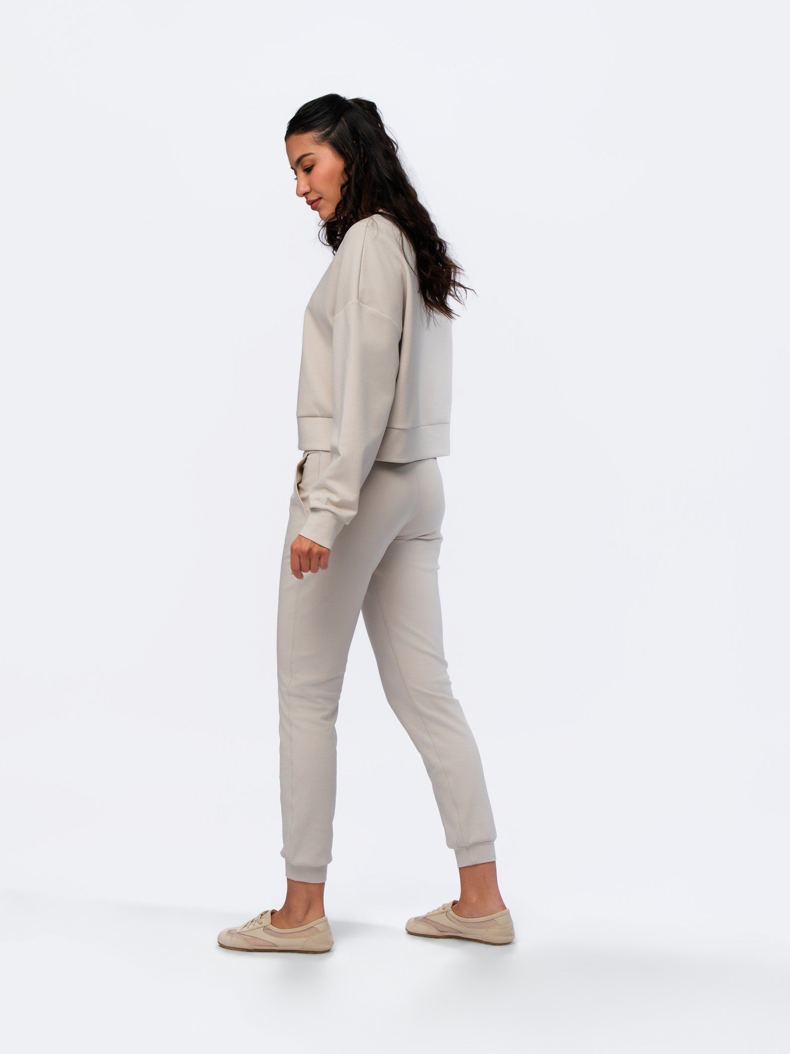 Sweatshirt Top - SEASONAL BEIGE
