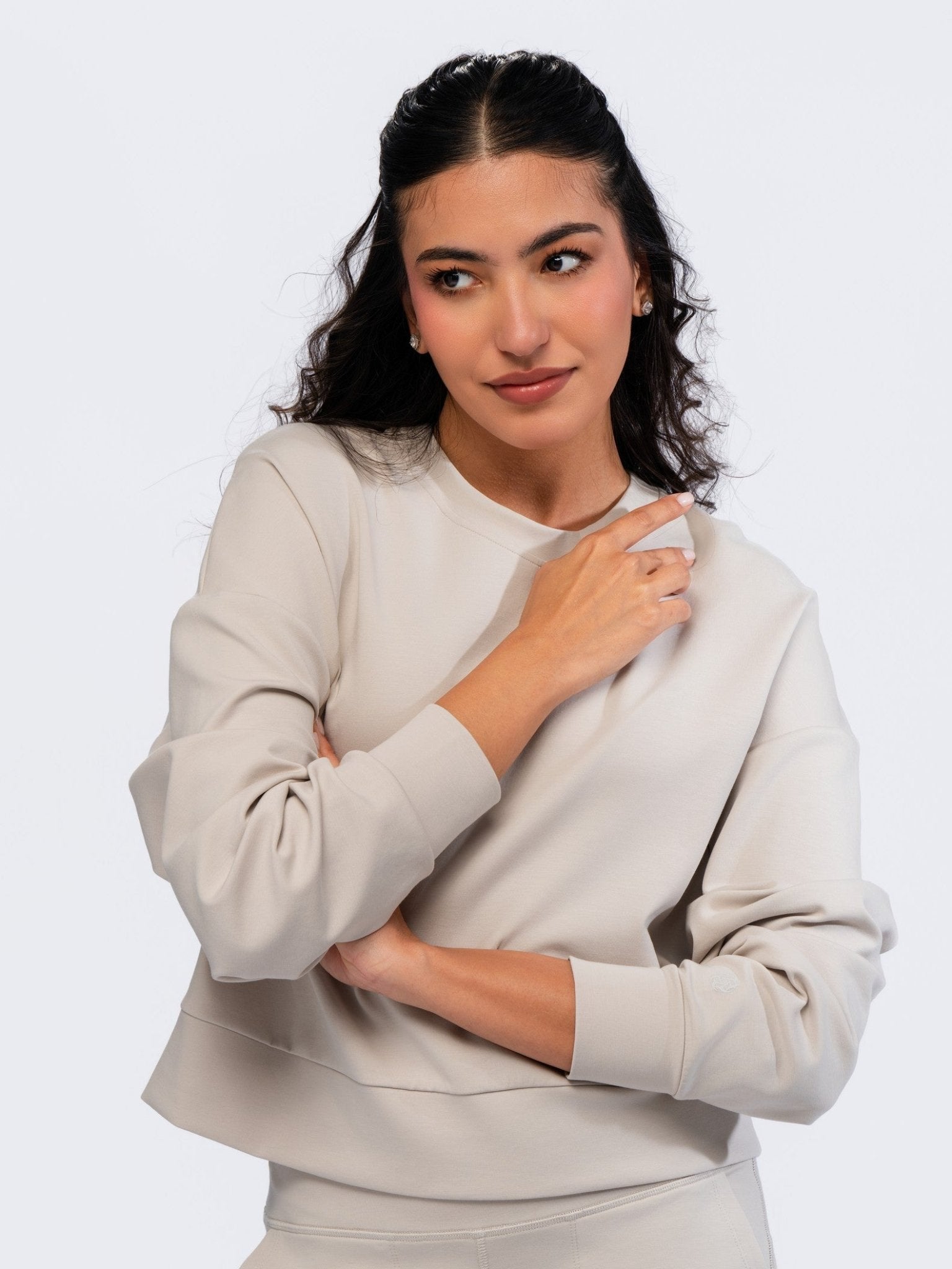 Sweatshirt Top - SEASONAL BEIGE
