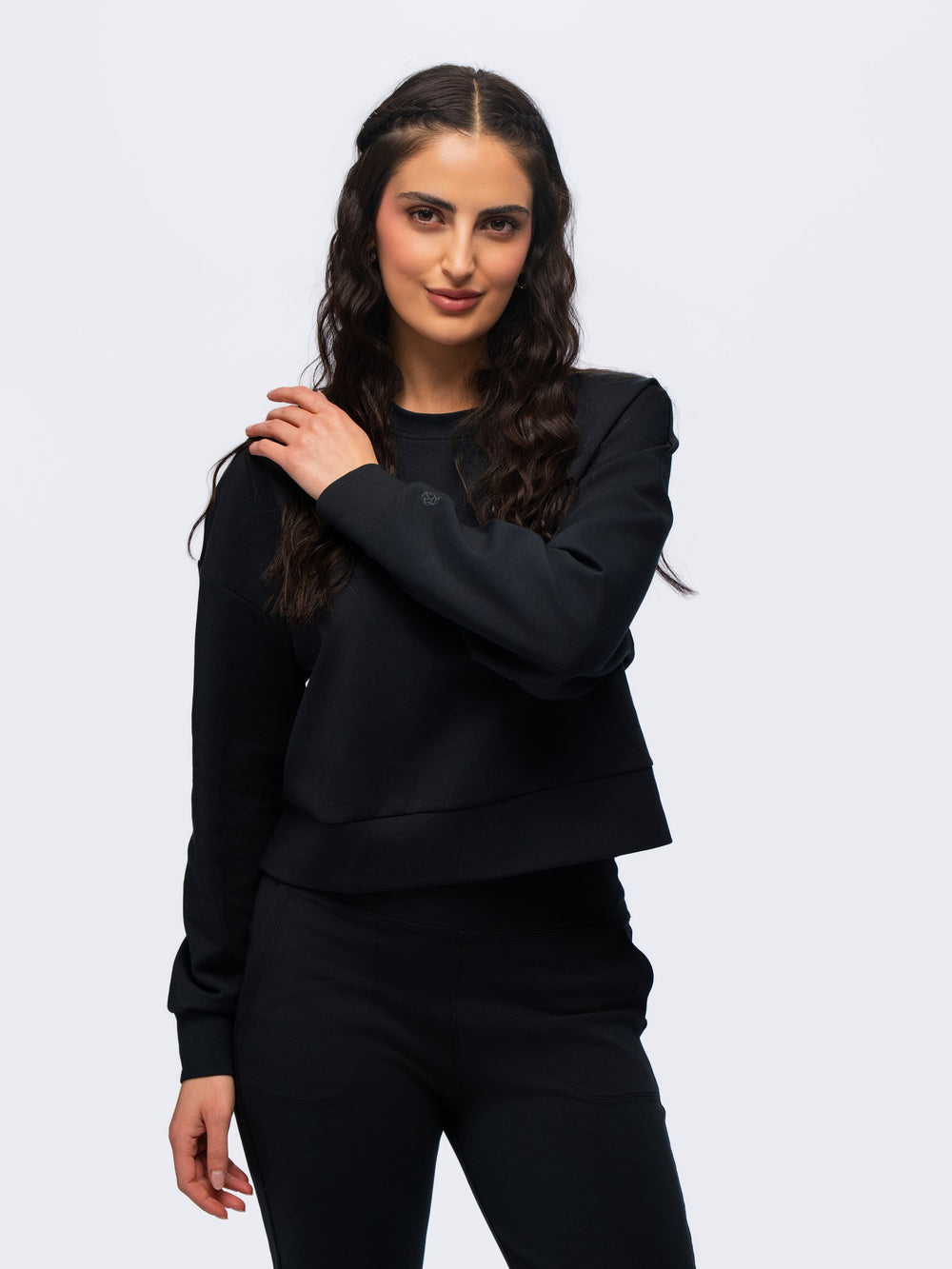 Sweatshirt Top - SEASONAL BLACK