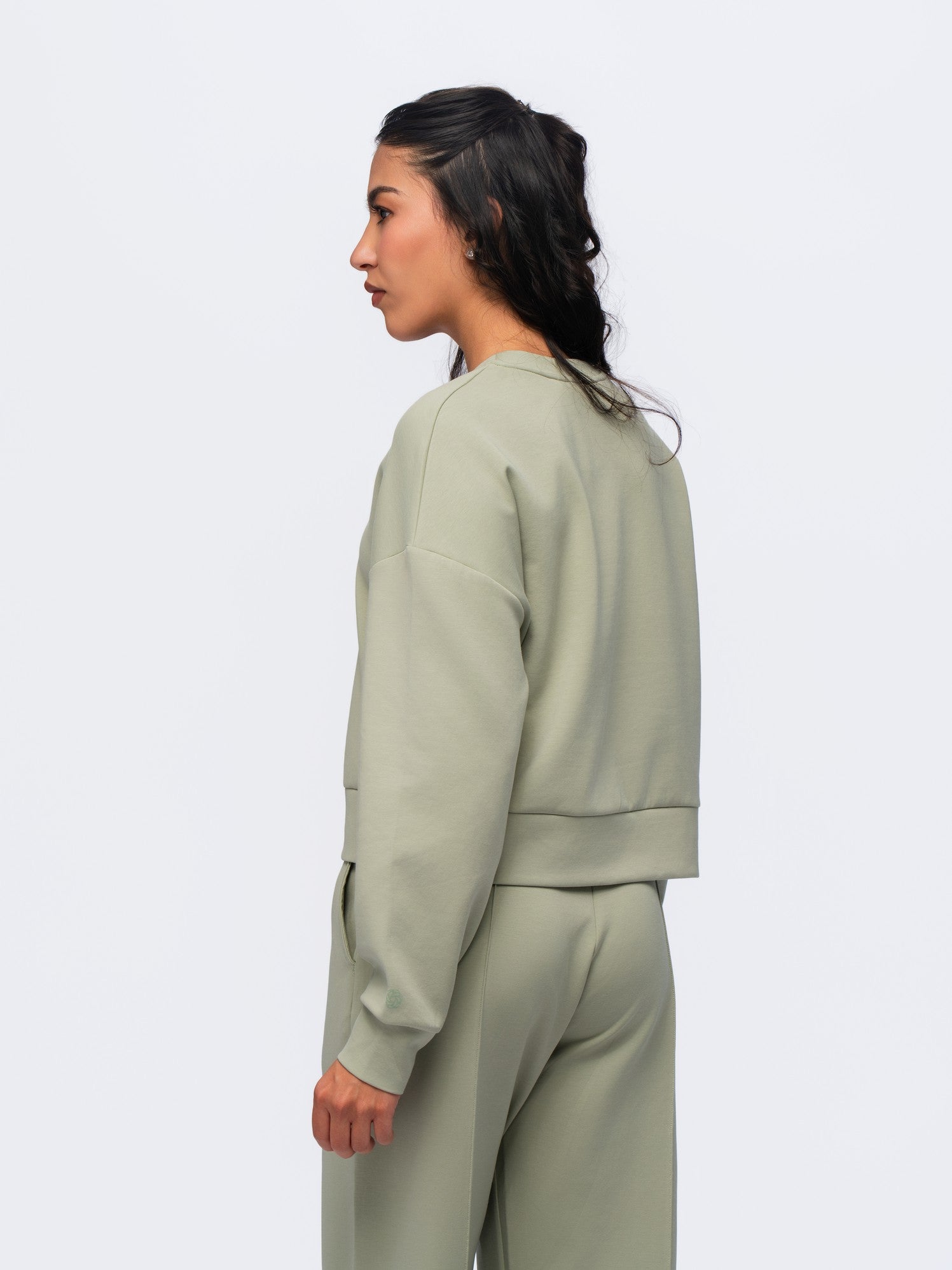 Sweatshirt Top - SEASONAL GREEN