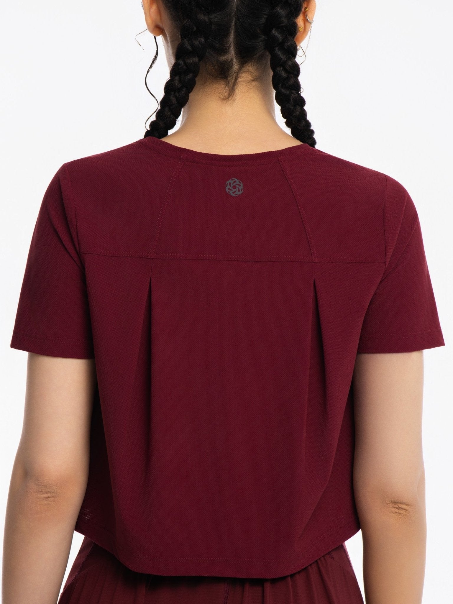 Active Cropped Top - ZINFANDEL