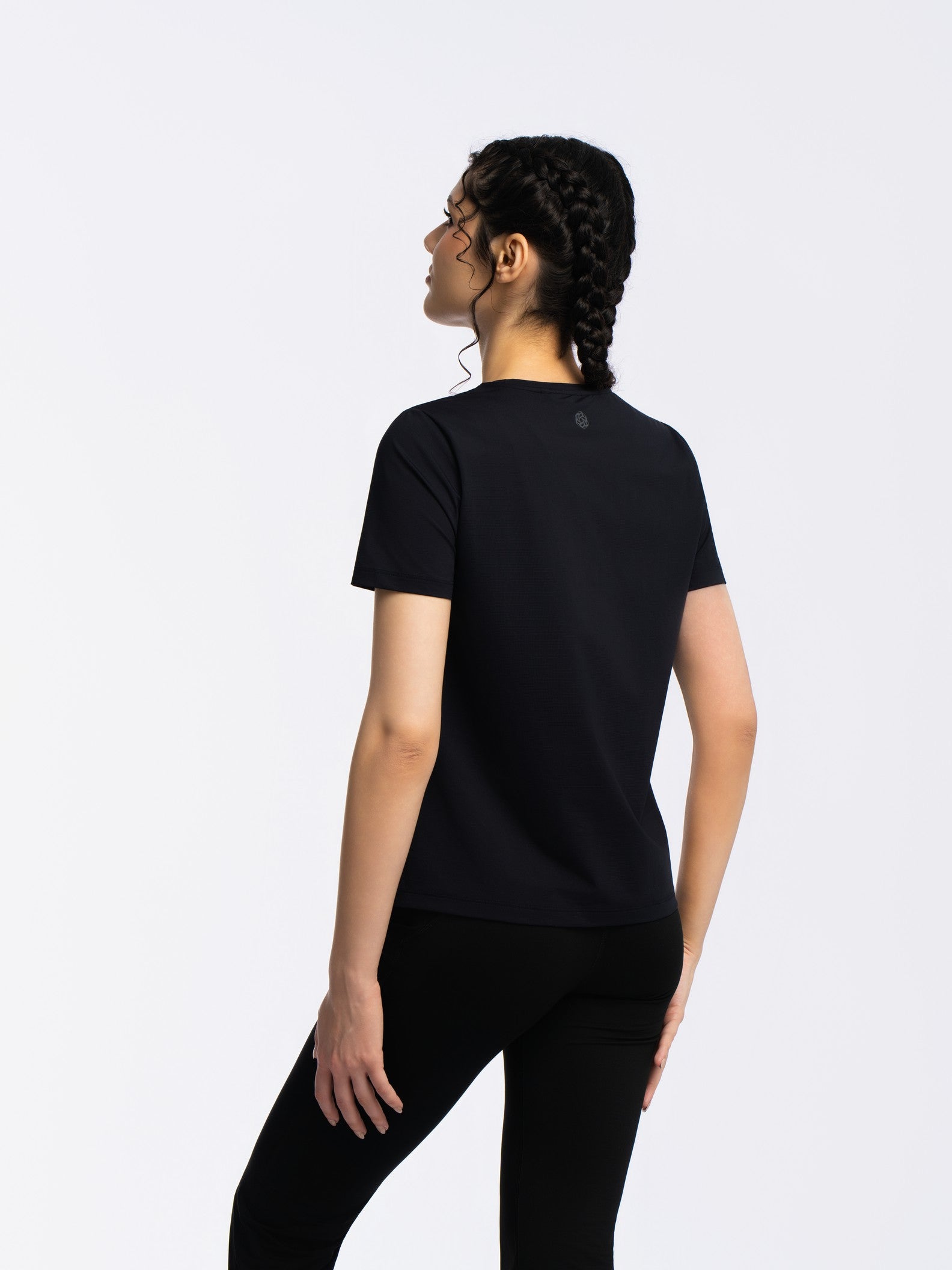 Active Short Sleeve Top - JET BLACK