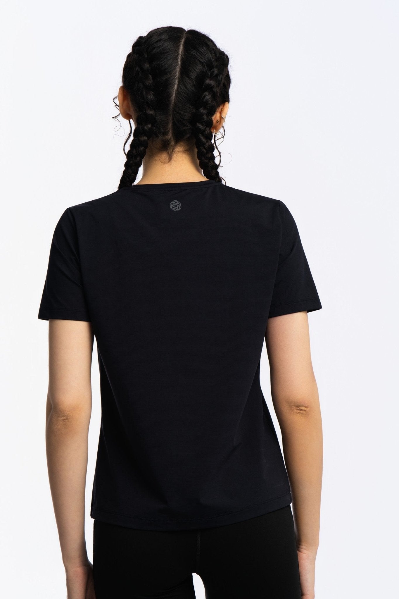 Active Short Sleeve Top - JET BLACK