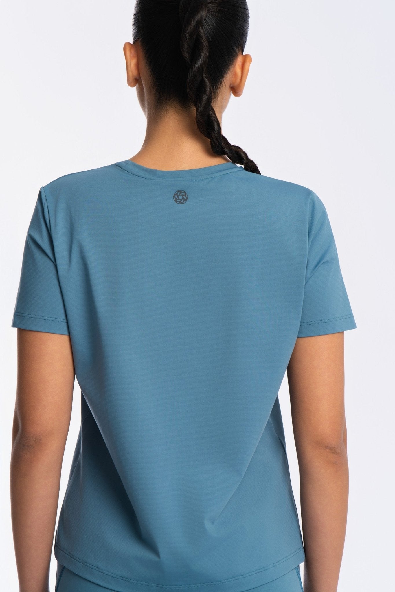 Active Short Sleeve Top - BLUE STONE