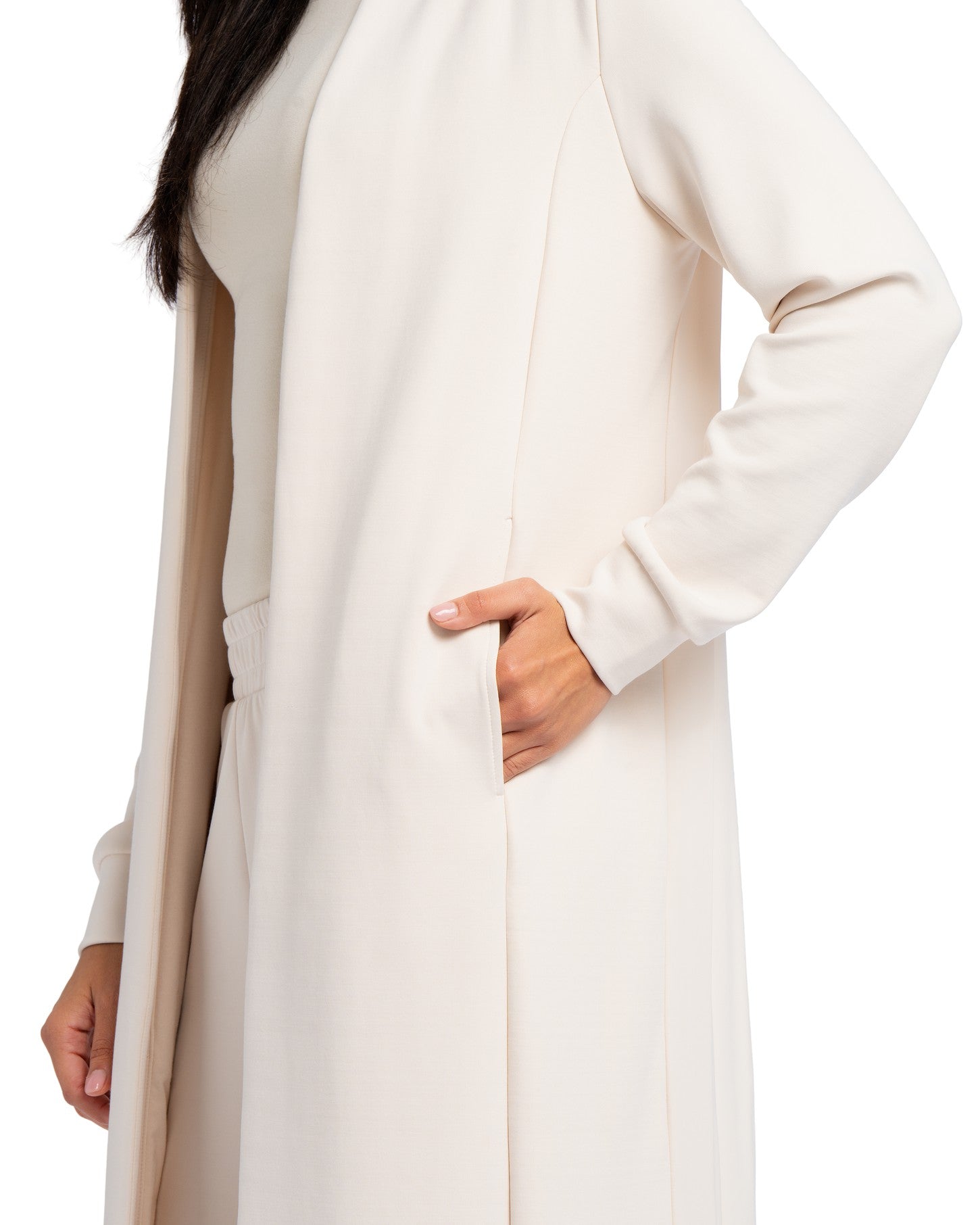 Pleated Abaya - STONE GREY