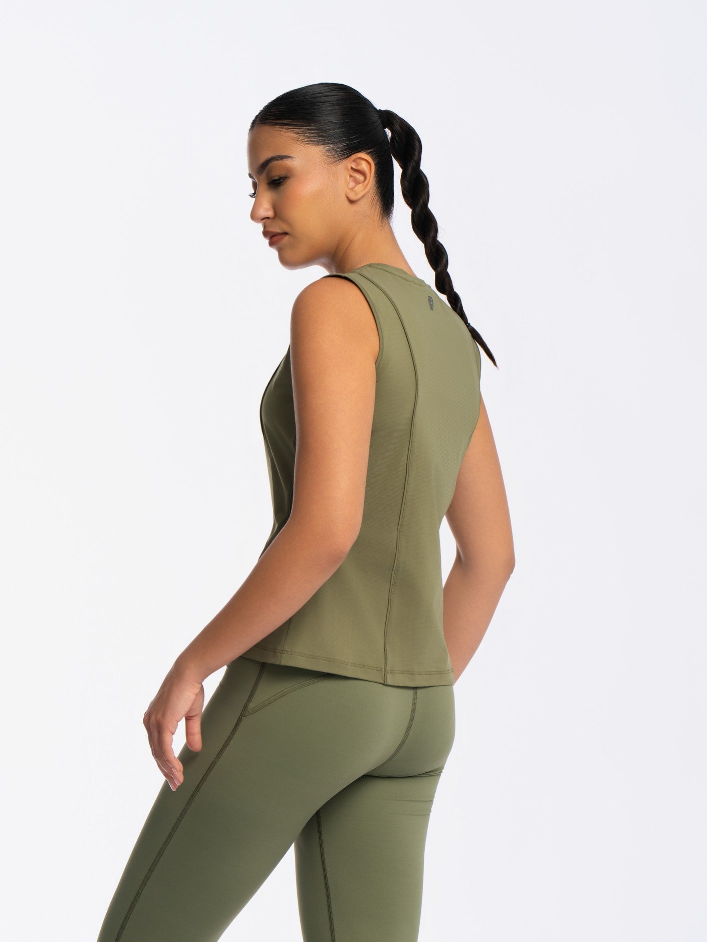 Active Sleeveless Top - DEEP LICHEN GREEN