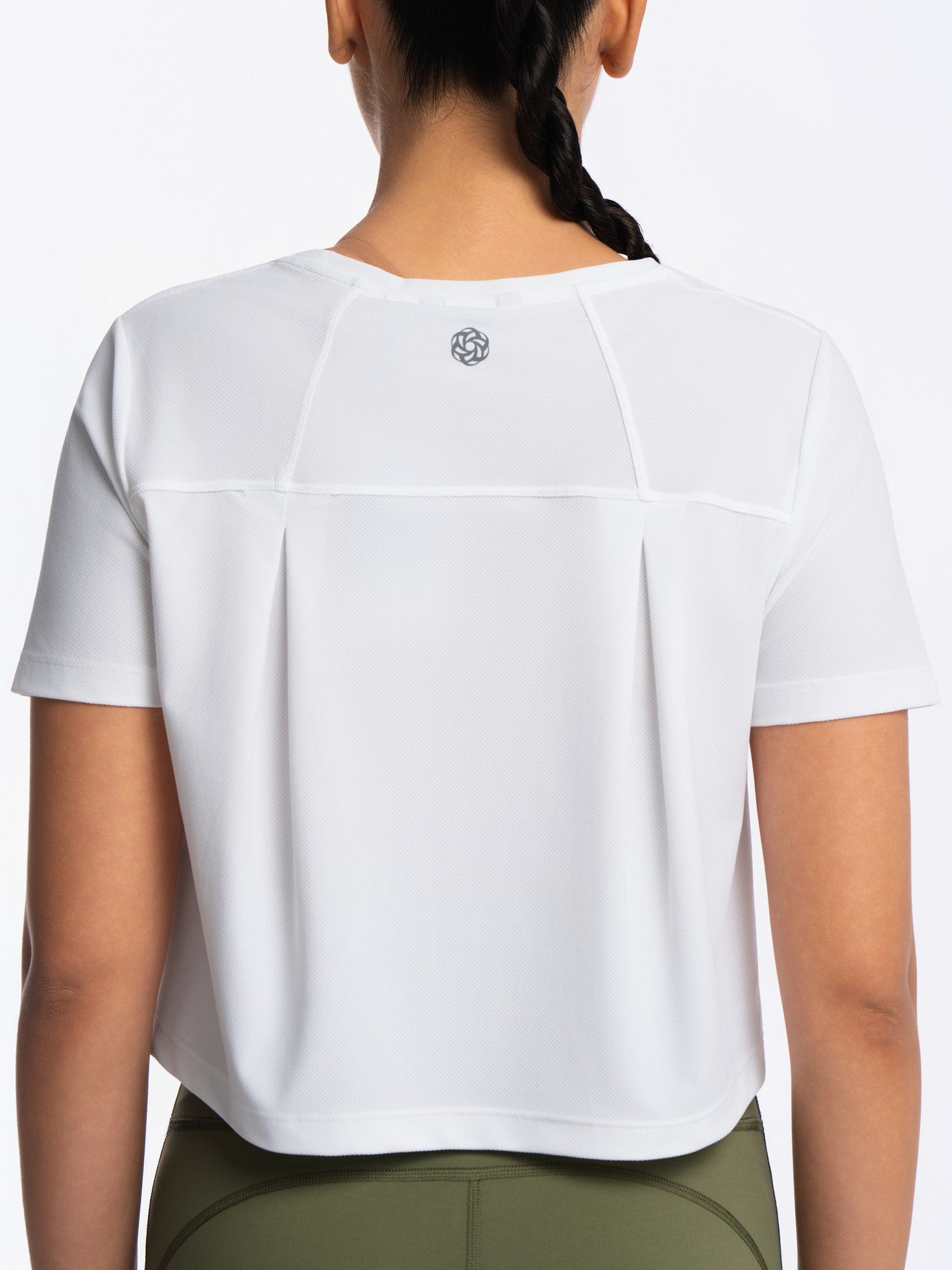 Active Cropped Top - BRILLIANT WHITE