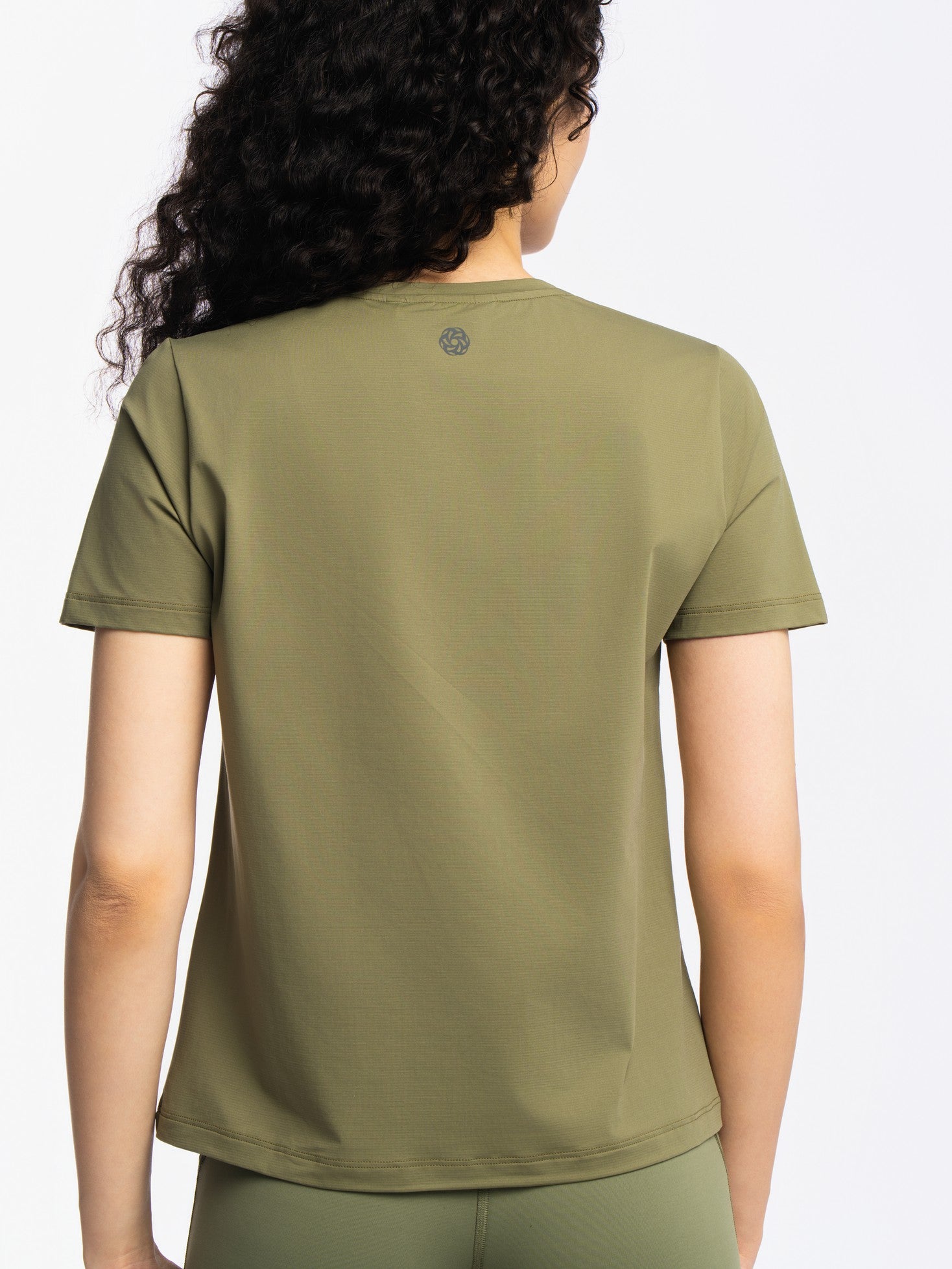 Active Short Sleeve Top - DEEP LICHEN GREEN