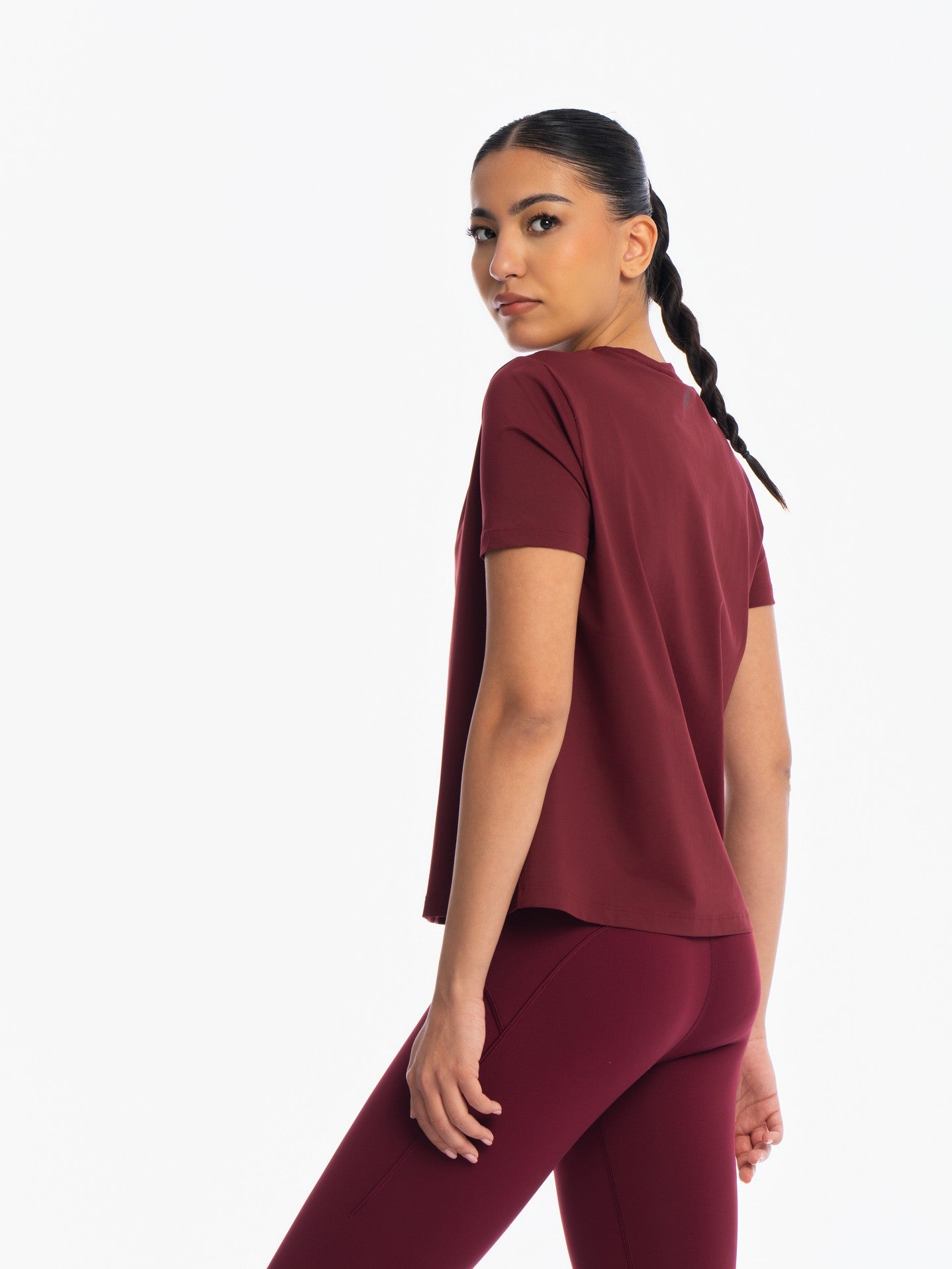 Active Short Sleeve Top - ZINFANDEL