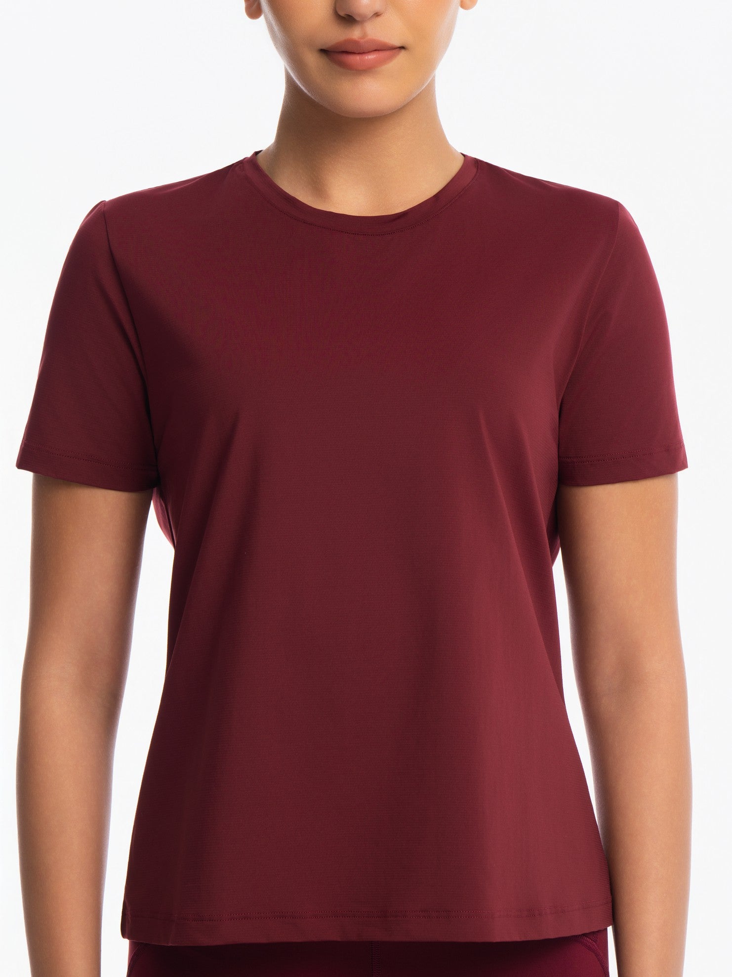 Active Short Sleeve Top - ZINFANDEL