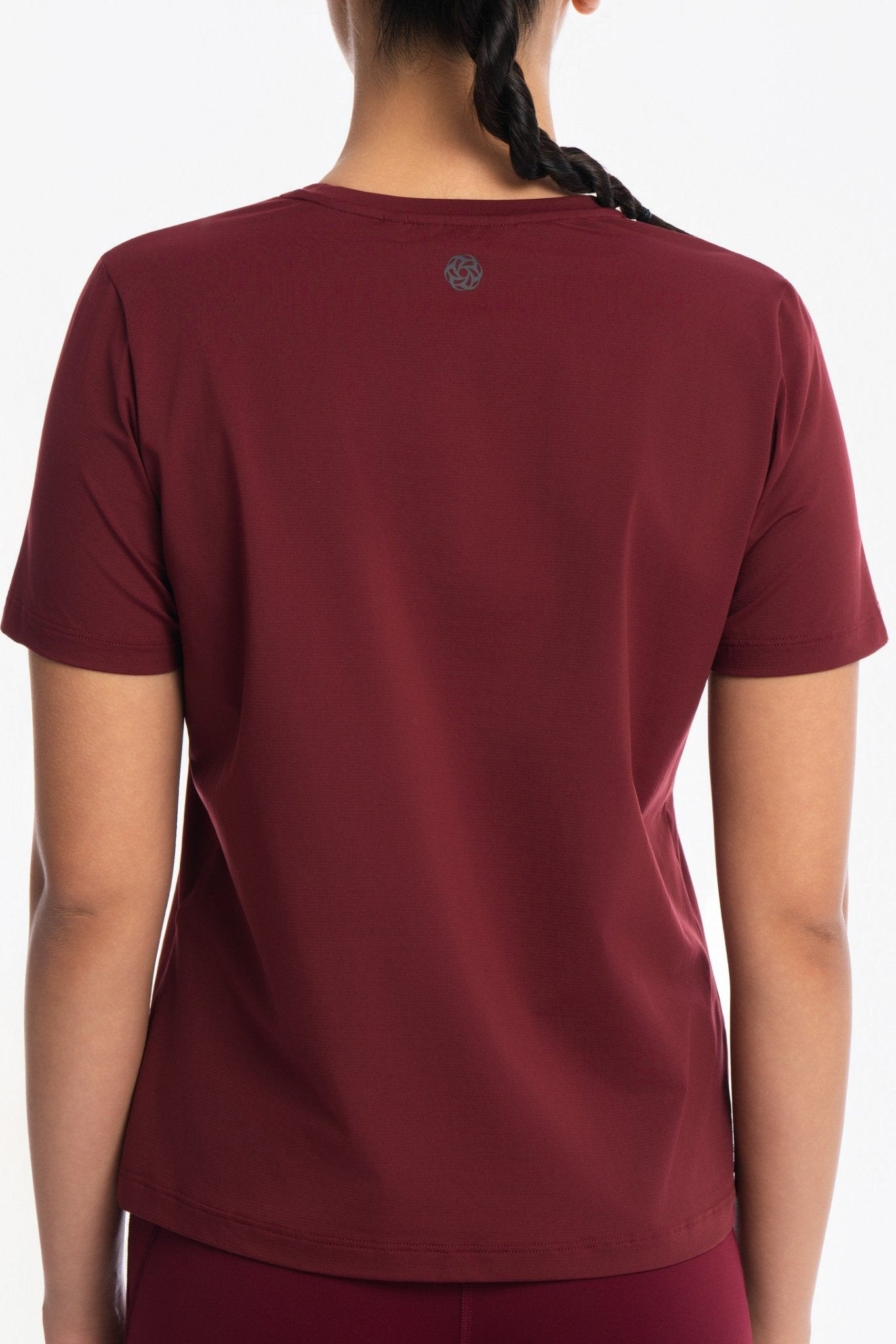 Active Short Sleeve Top - ZINFANDEL