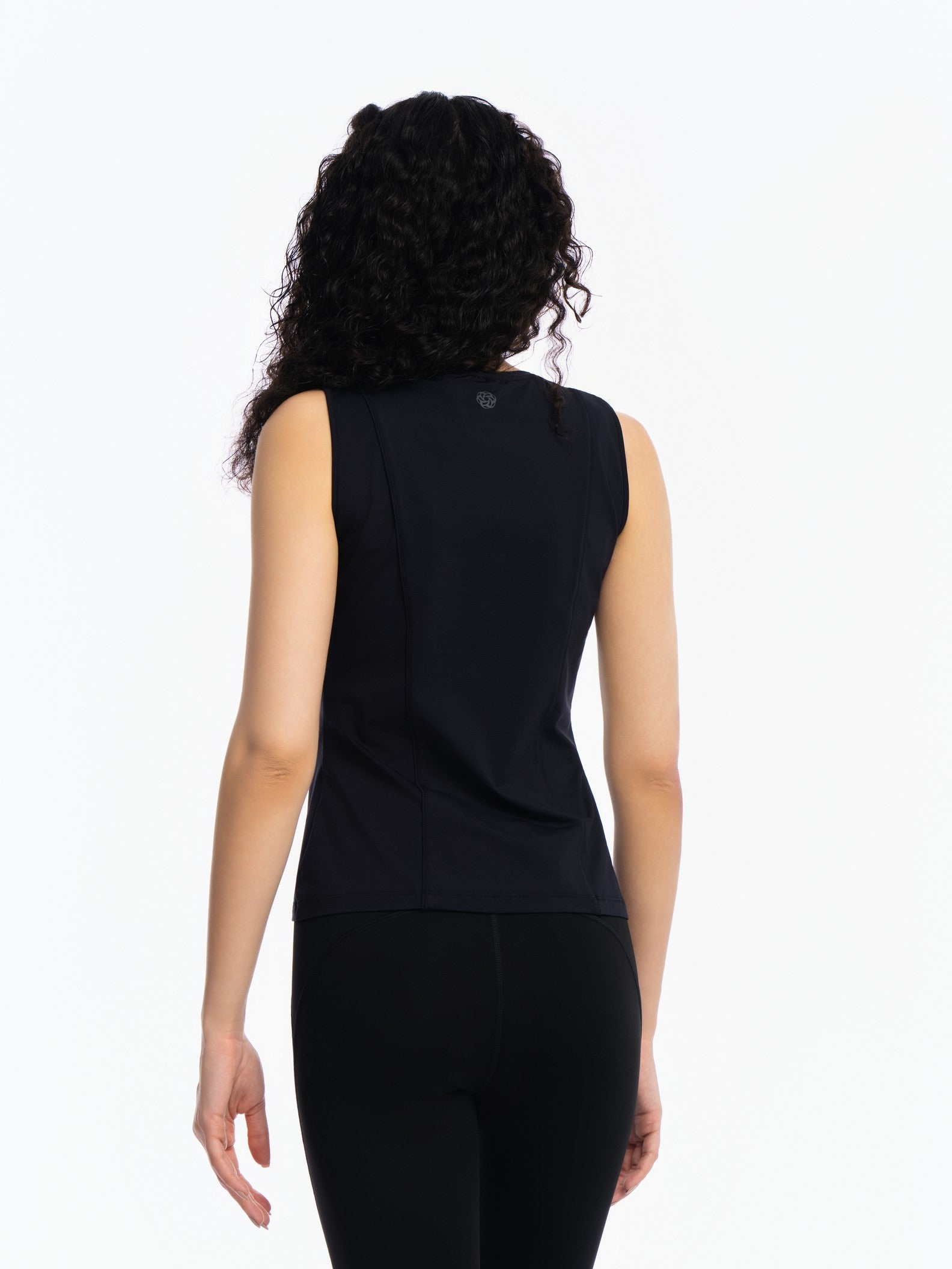 Active Sleeveless Top - JET BLACK