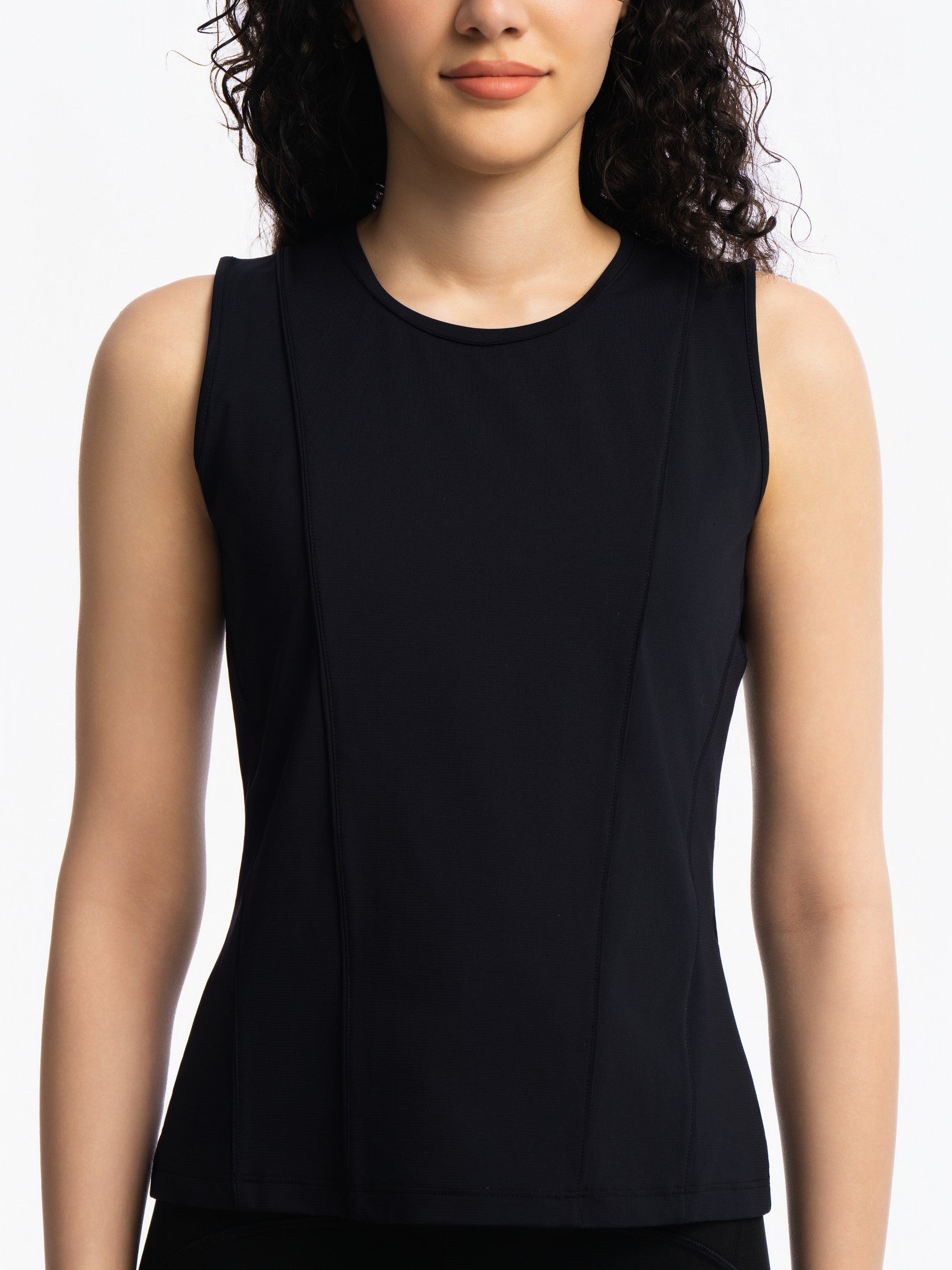 Active Sleeveless Top - JET BLACK