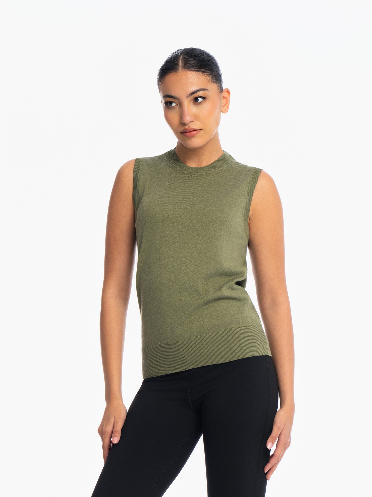 Knitted Top - LIGHT GREEN