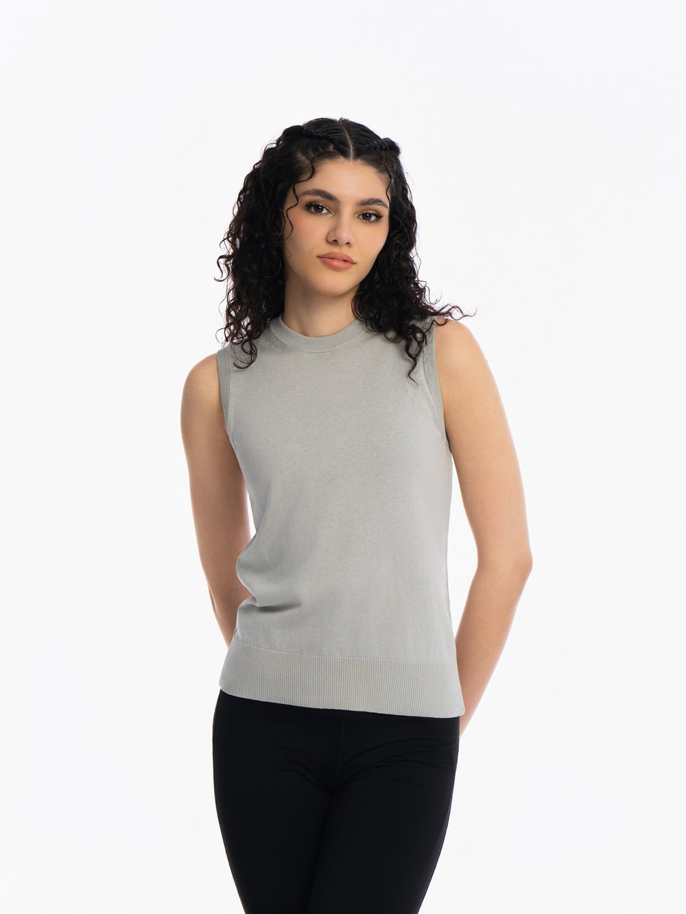 Knitted Top - GREY