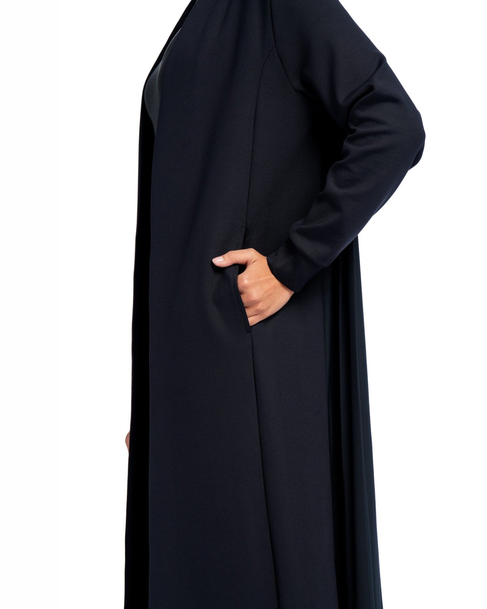 Pleated Abaya - SEASONAL BLACK