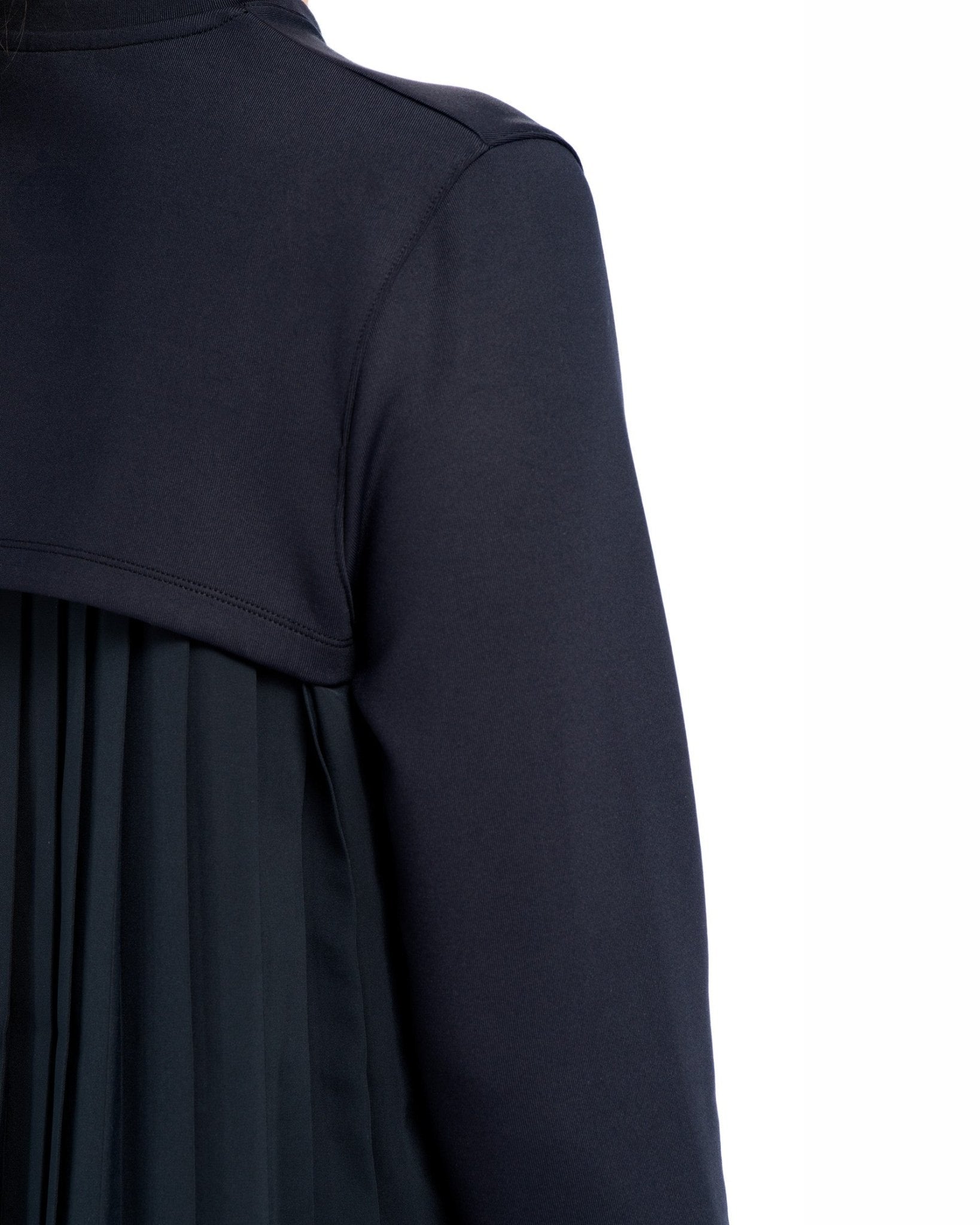 Pleated Sweatshirt - SEASONAL BLACK
