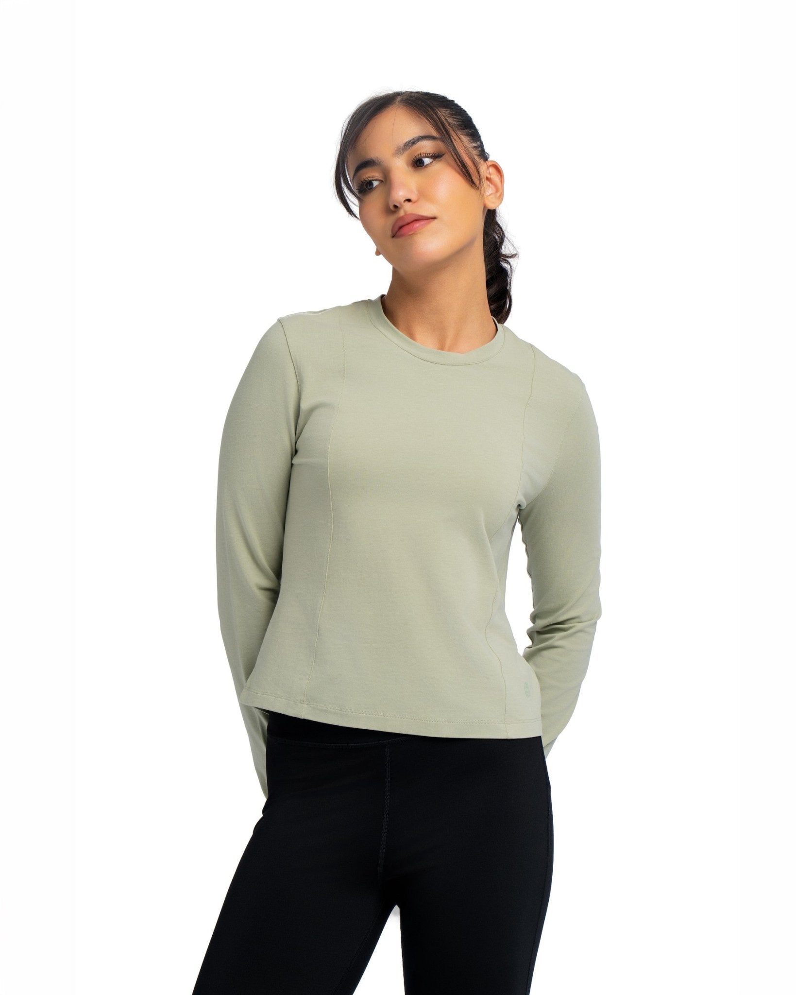 Long Sleeve Slim Tee - SEASONAL GREEN