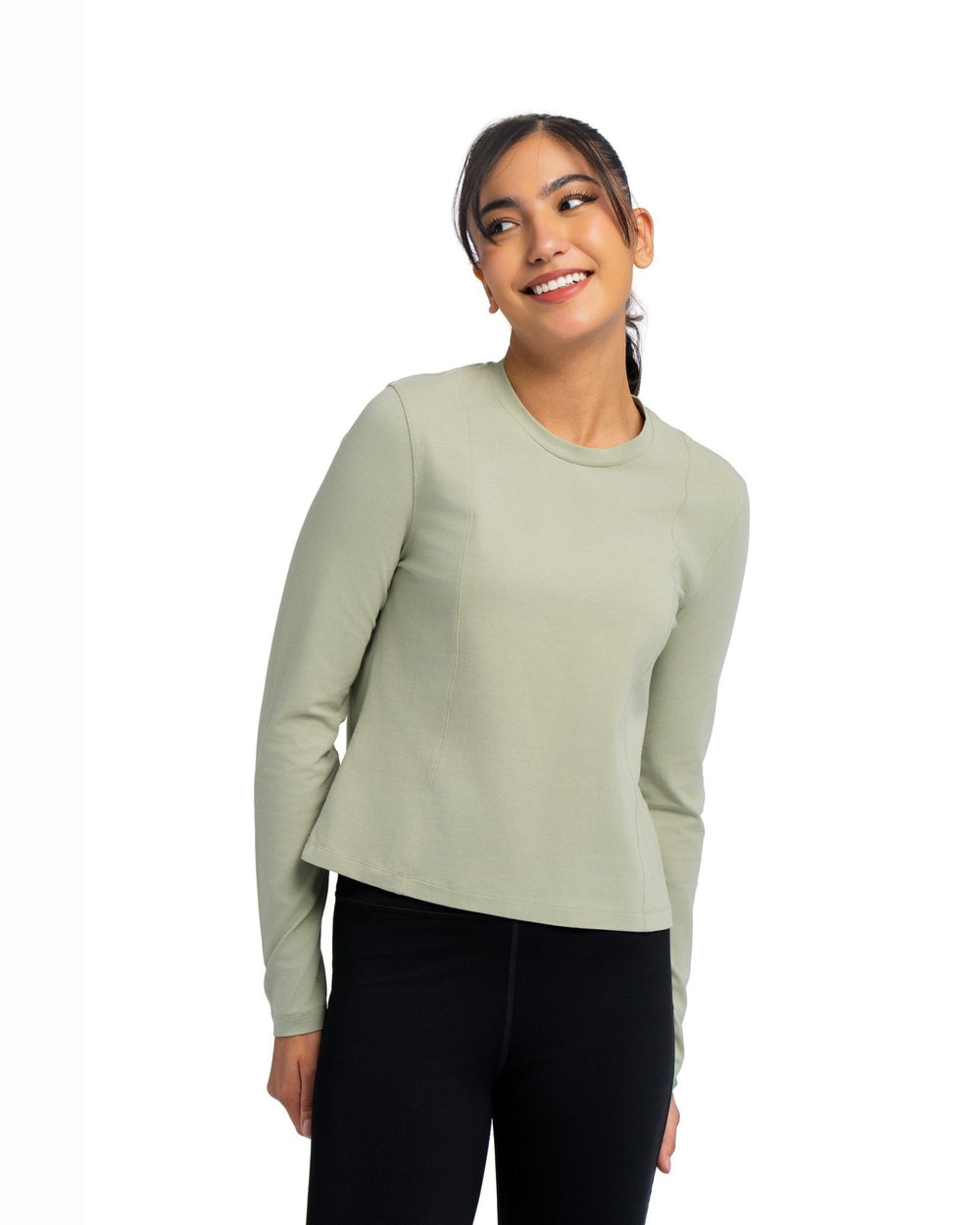 Long Sleeve Slim Tee - SEASONAL GREEN