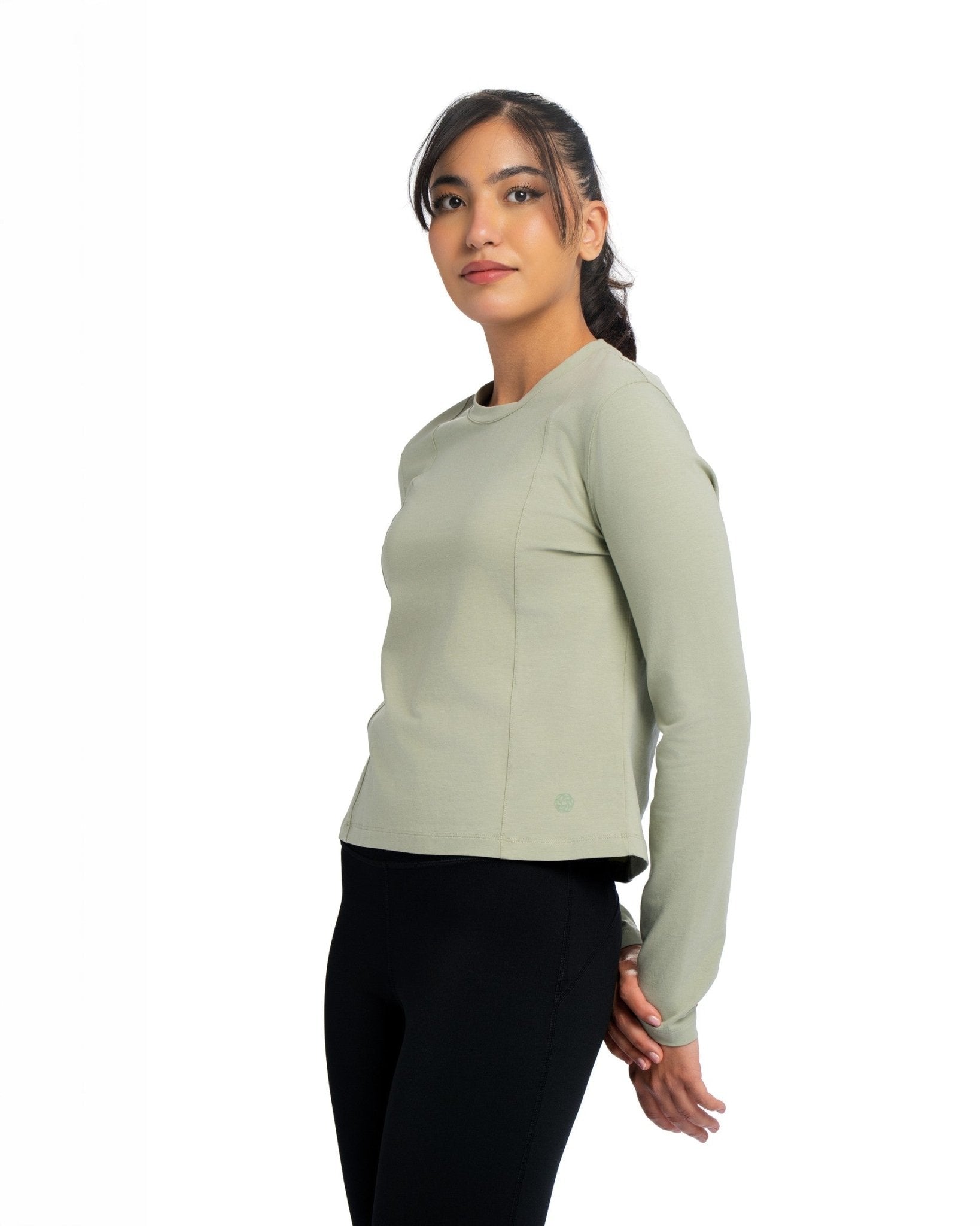 Long Sleeve Slim Tee - SEASONAL GREEN