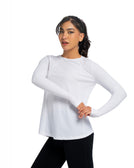 Long Sleeve Active Top - Brilliant White