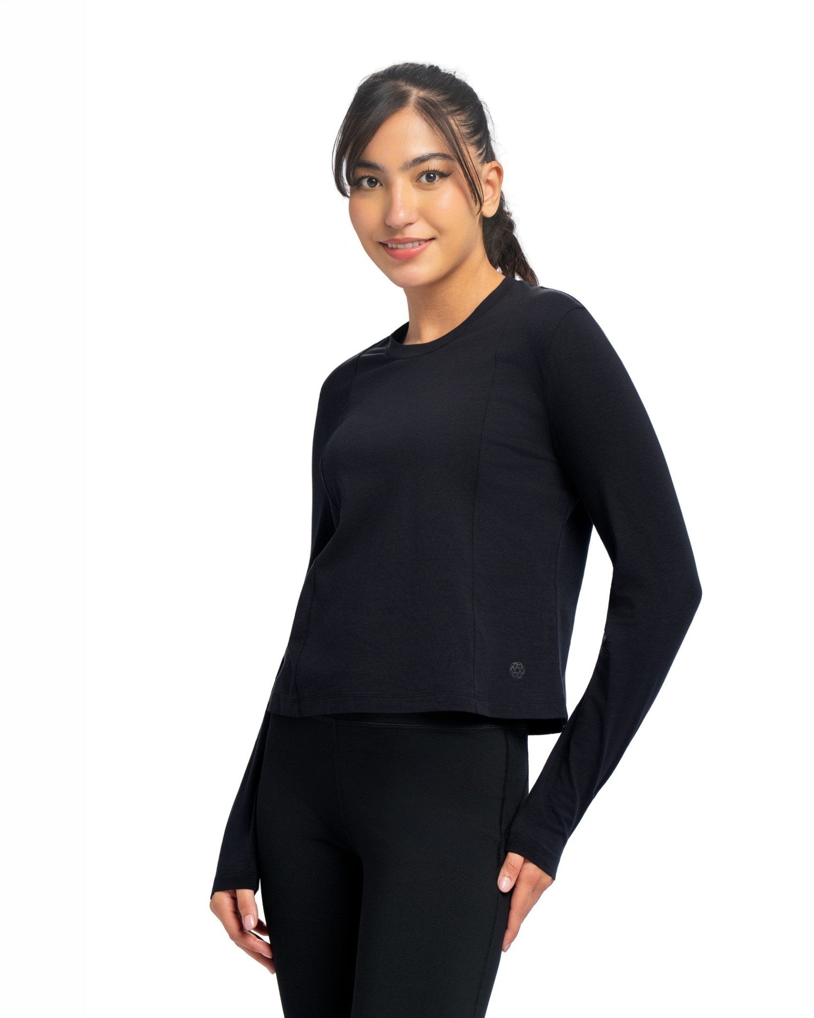 Long Sleeve Slim Tee - SEASONAL BLACK