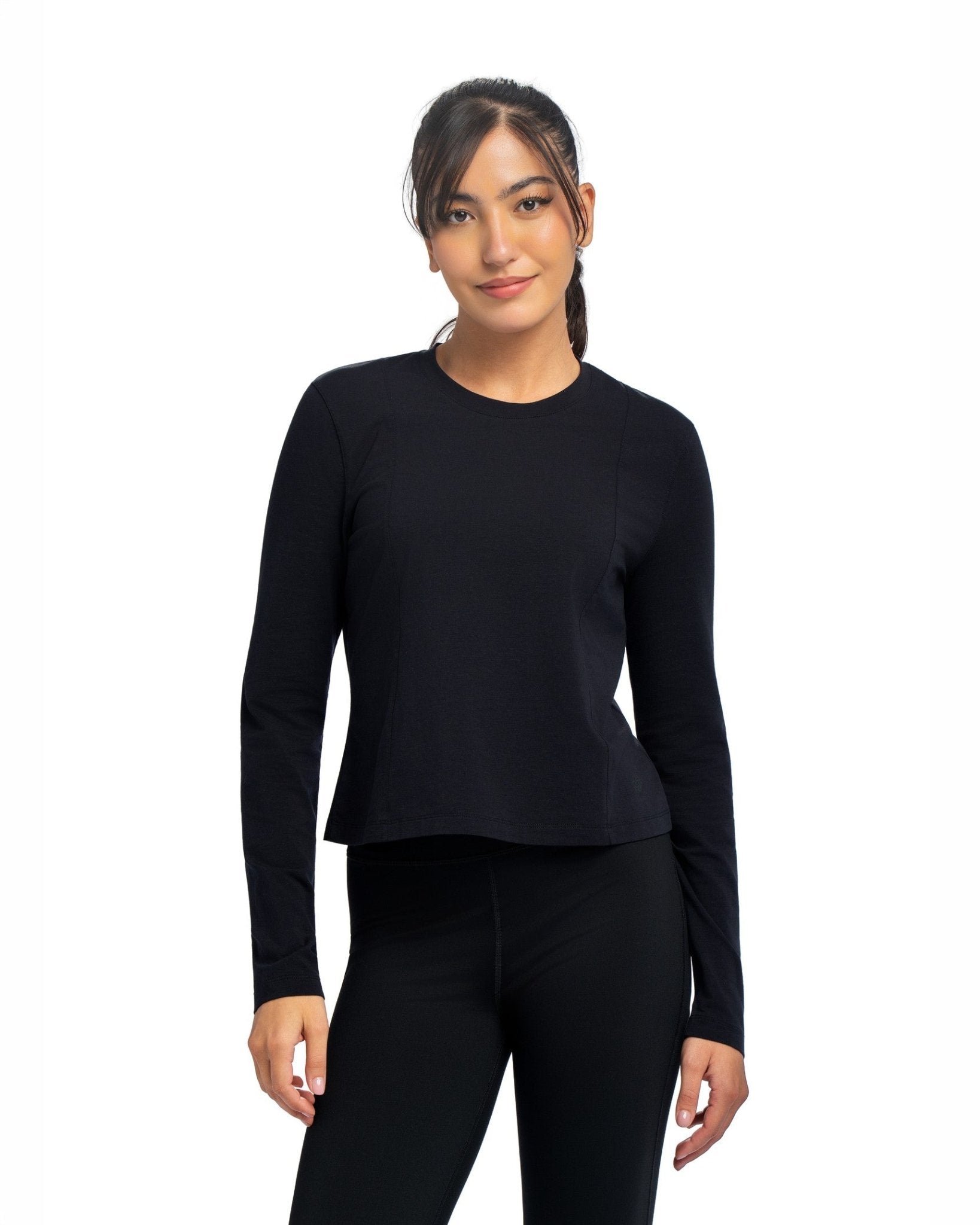 Long Sleeve Slim Tee - SEASONAL BLACK