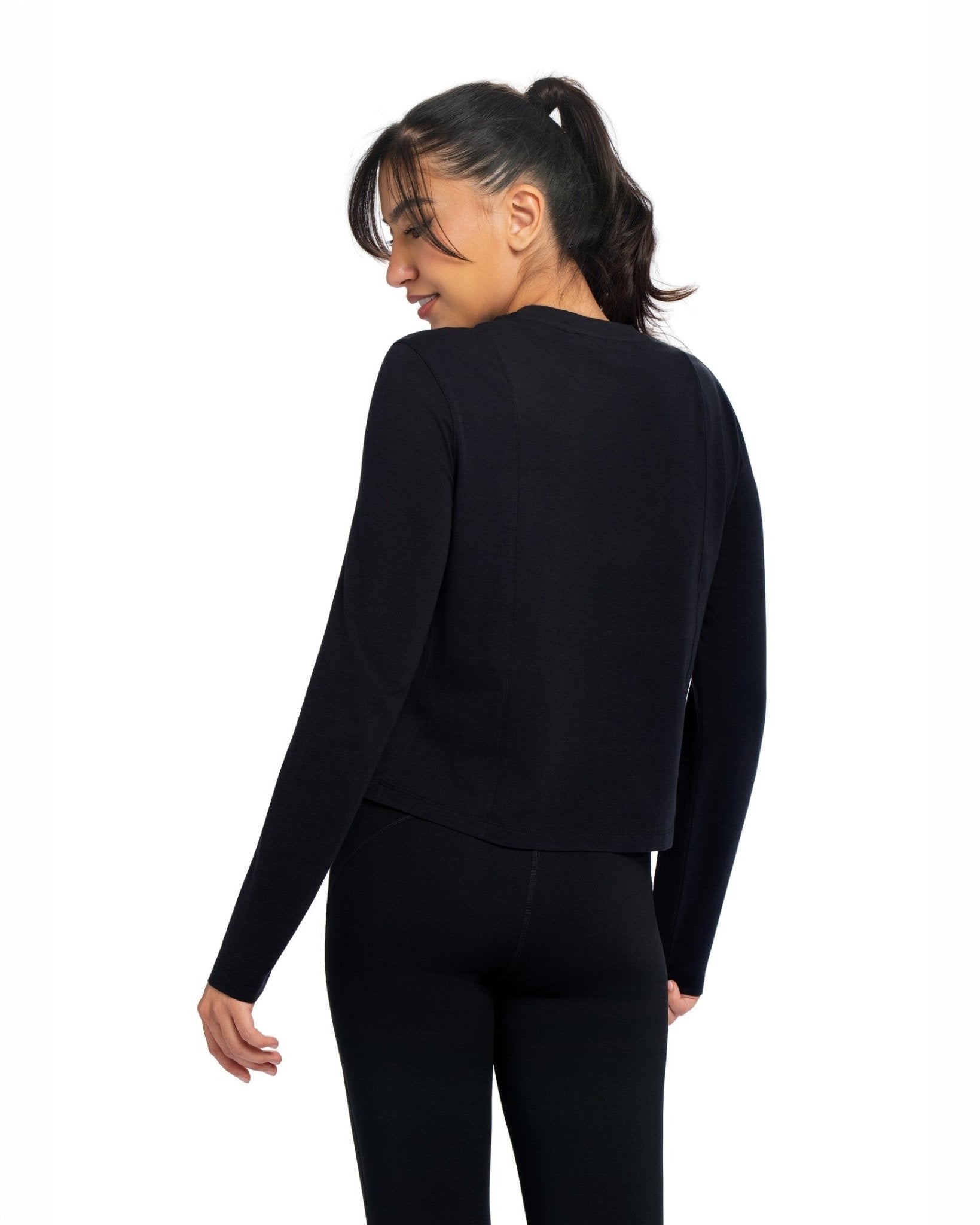 Long Sleeve Slim Tee - SEASONAL BLACK