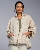 Gathered Parka - SEASONAL BEIGE