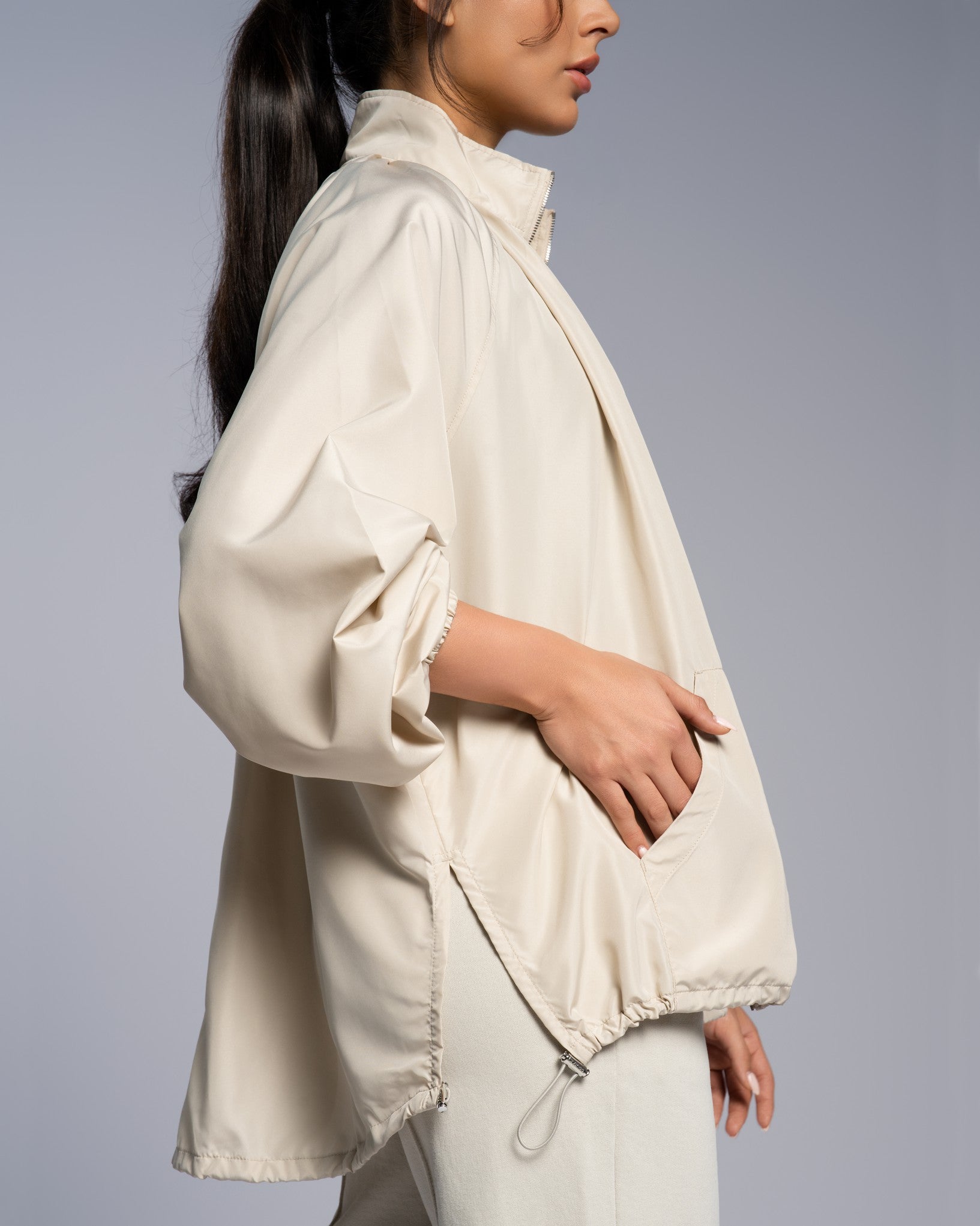 Gathered Parka - SEASONAL BEIGE