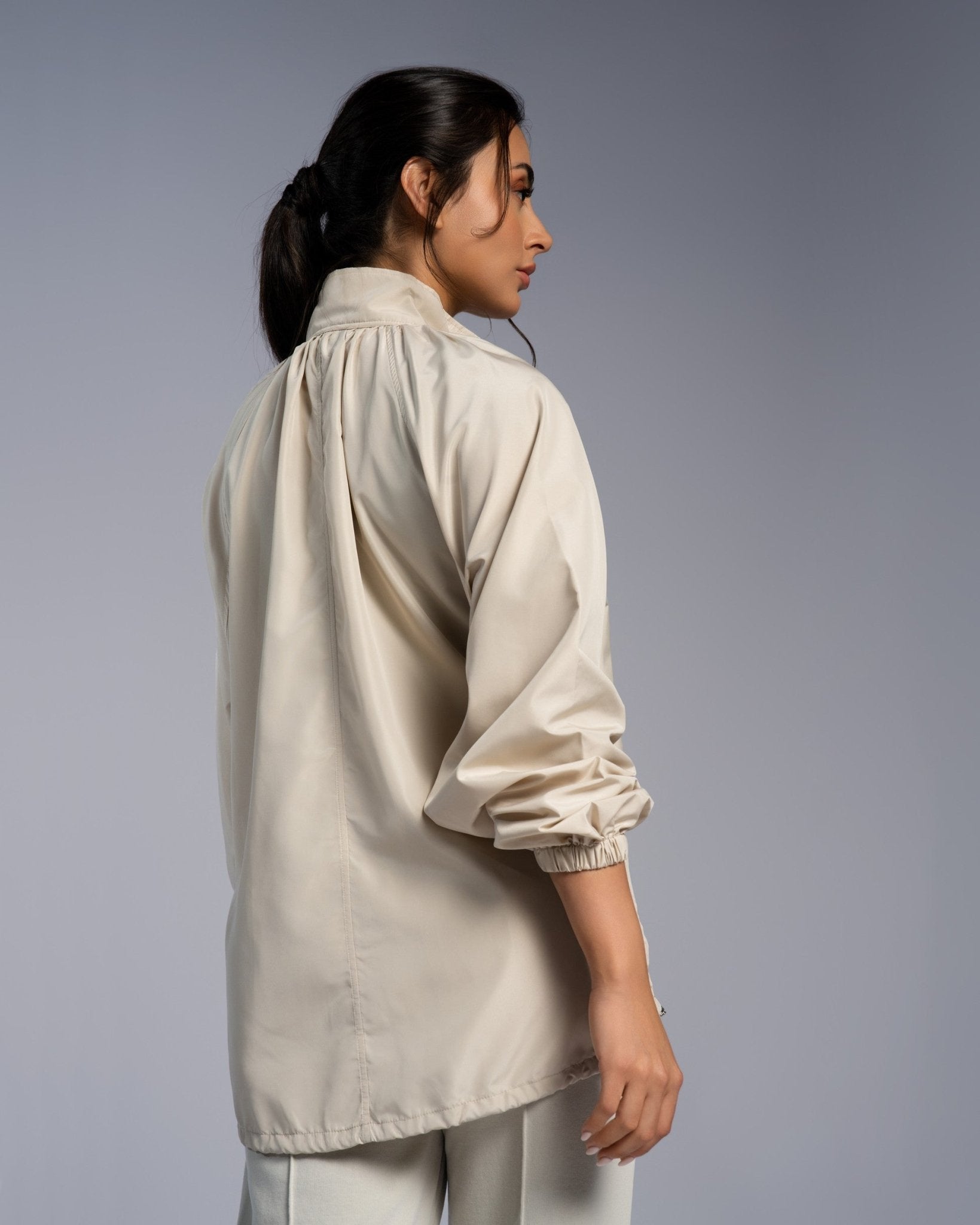 Gathered Parka - SEASONAL BEIGE