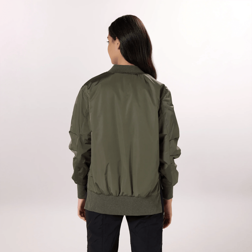 Badges Bomber Jacket - SEASONAL OLIVE