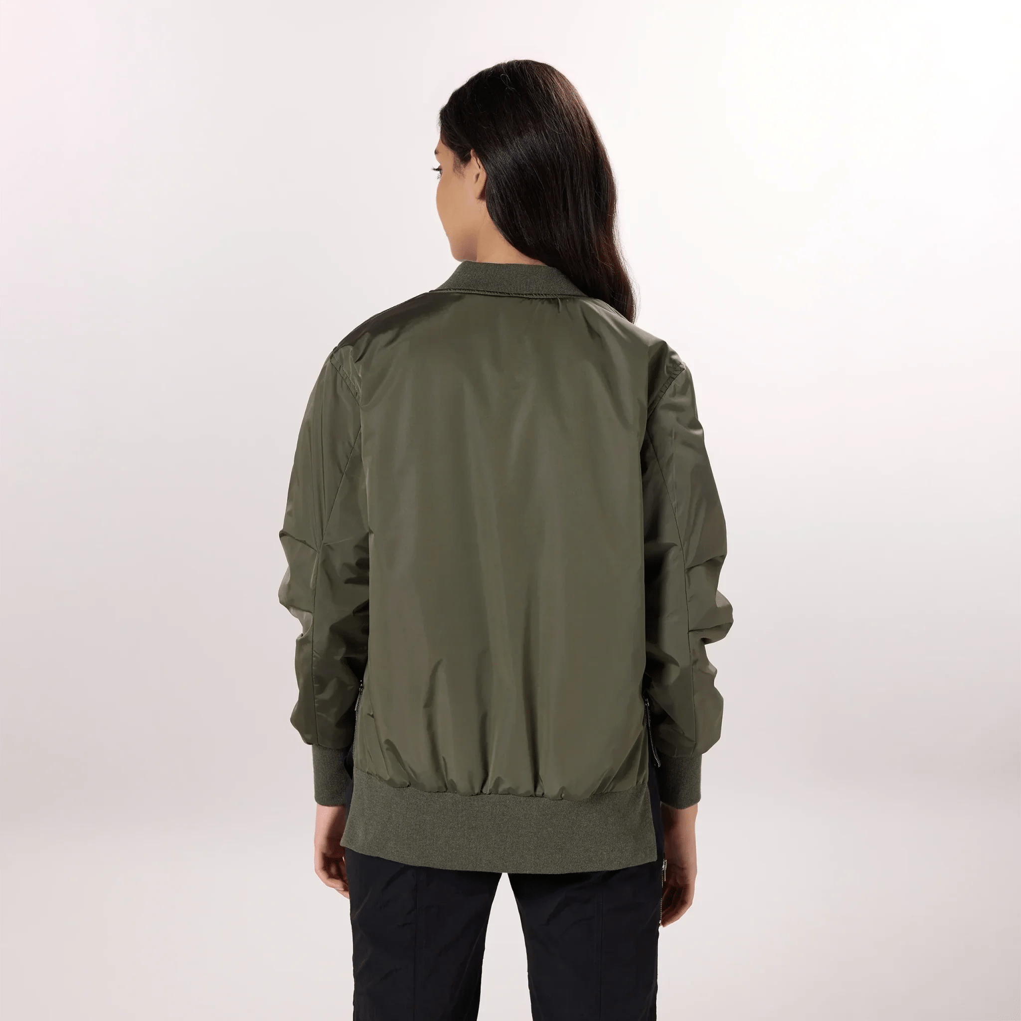 Badges Bomber Jacket - SEASONAL OLIVE
