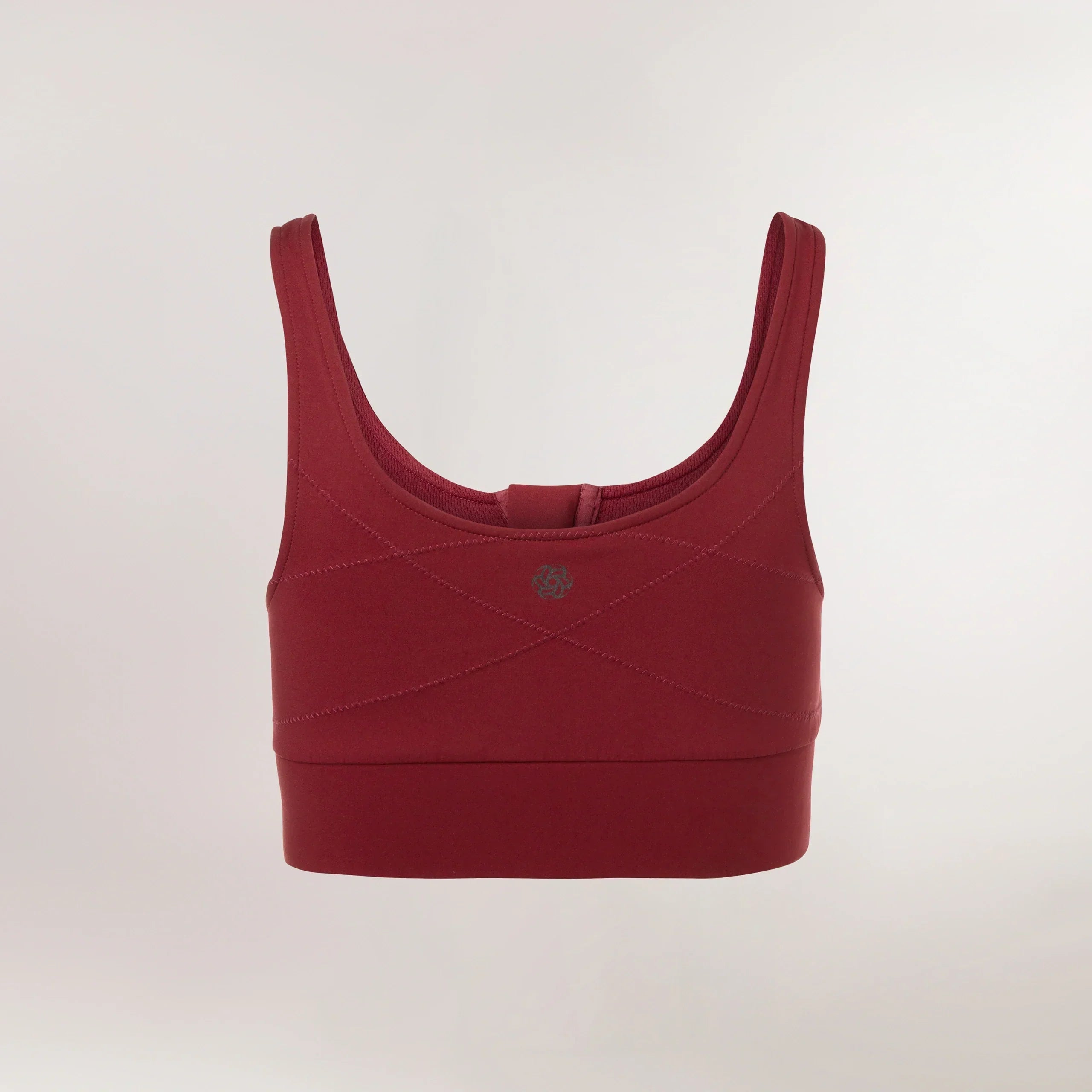 Sculpting Cropped Top - CORE GRAPE RED