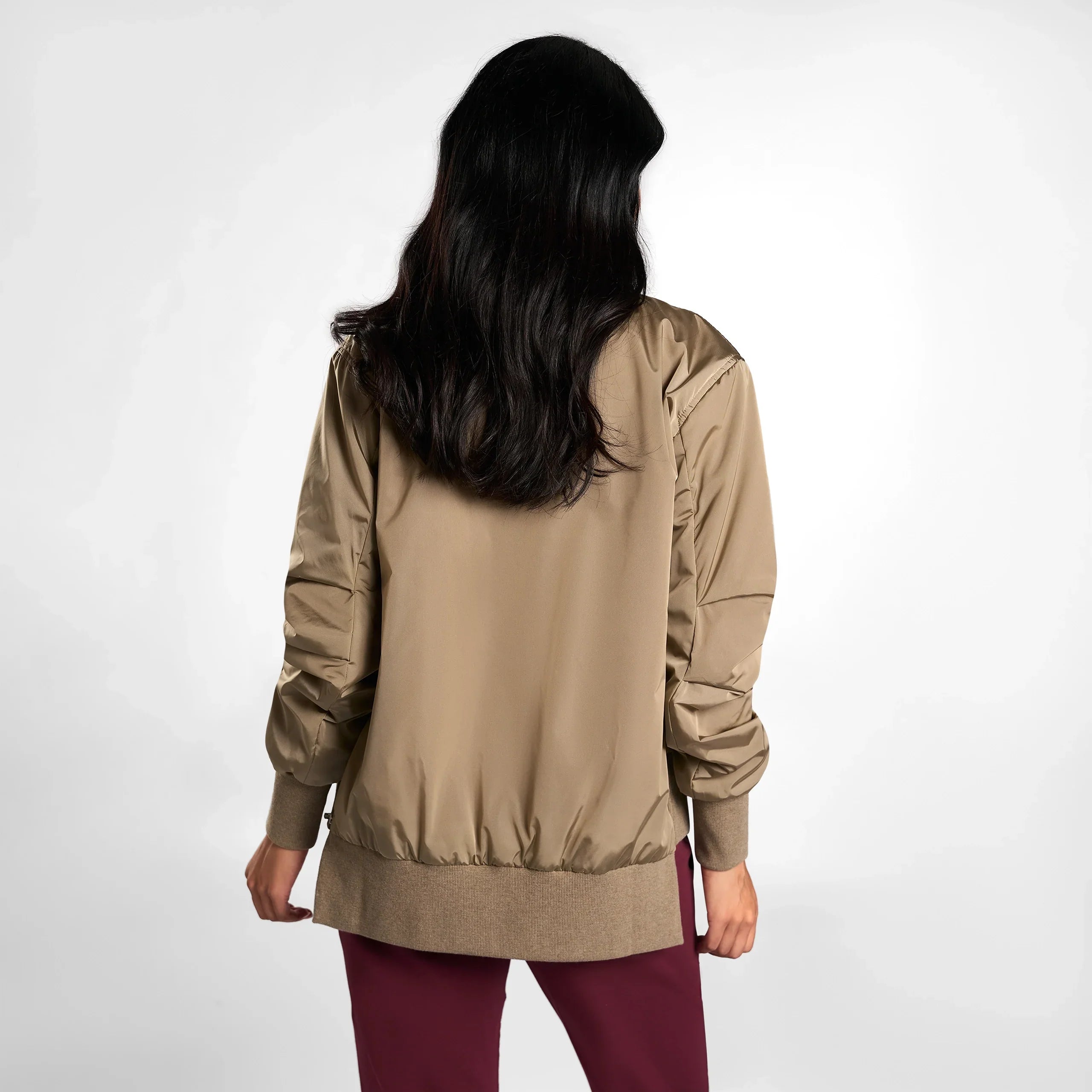 Badges Bomber Jacket - SEASONAL BROWN