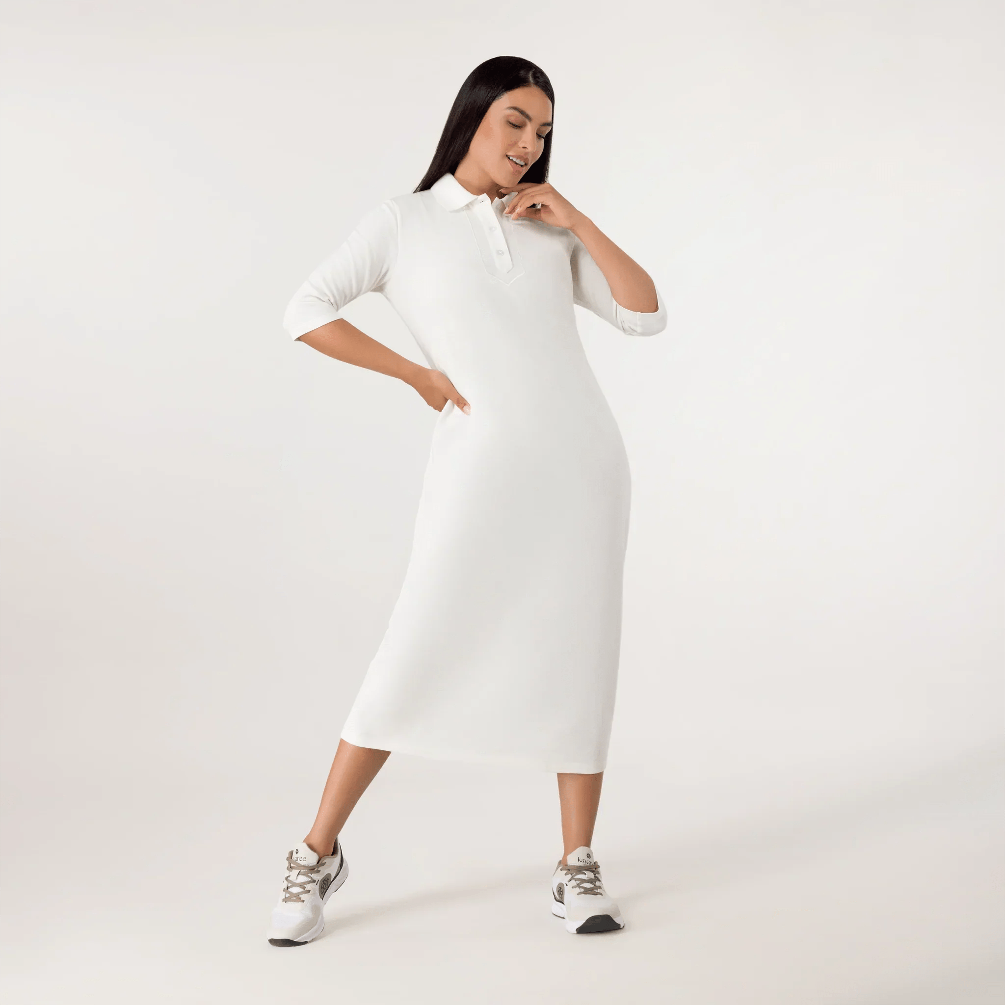 Polo Dress - SEASONAL WHITE