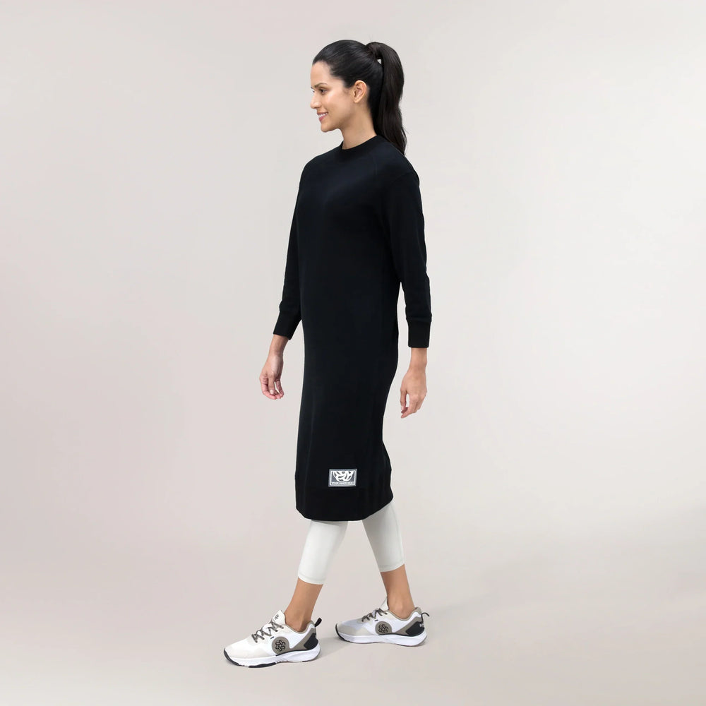 Sweatshirt Dress - SEASONAL BLACK