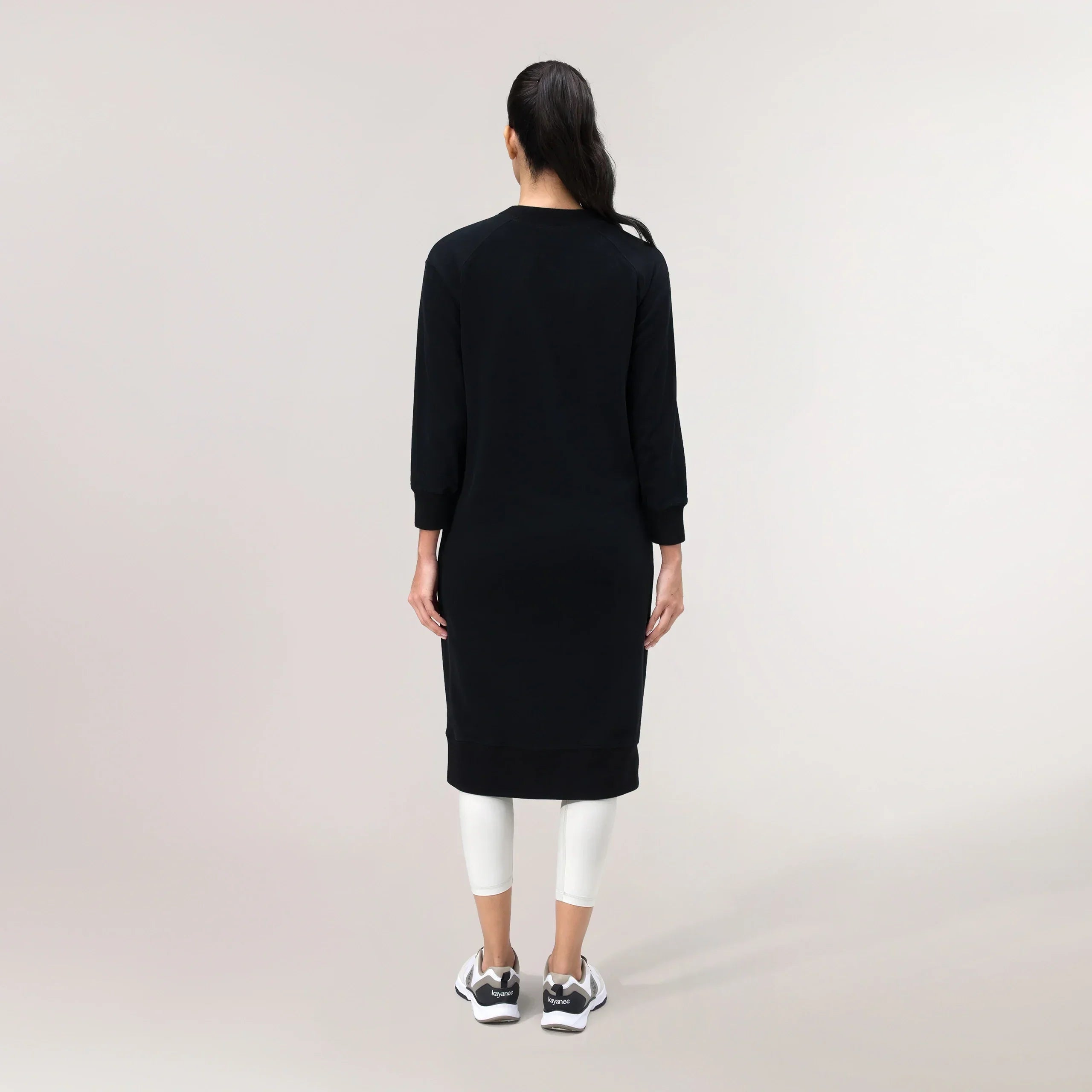 Sweatshirt Dress - SEASONAL BLACK