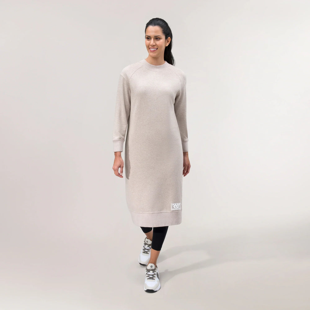 Sweatshirt Dress - SEASONAL OATMEAL MELANGE