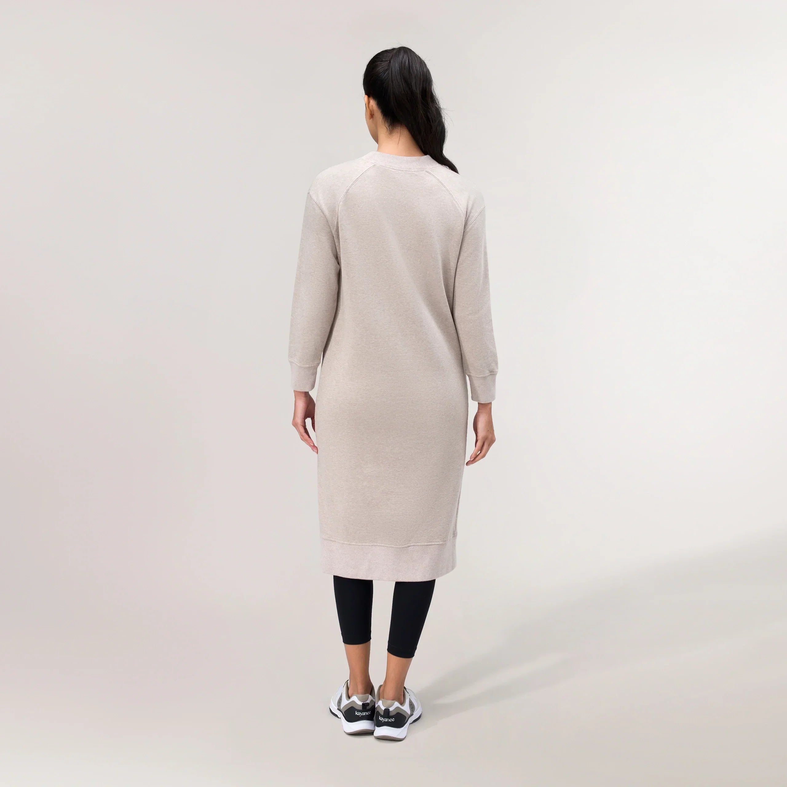 Sweatshirt Dress - SEASONAL OATMEAL MELANGE