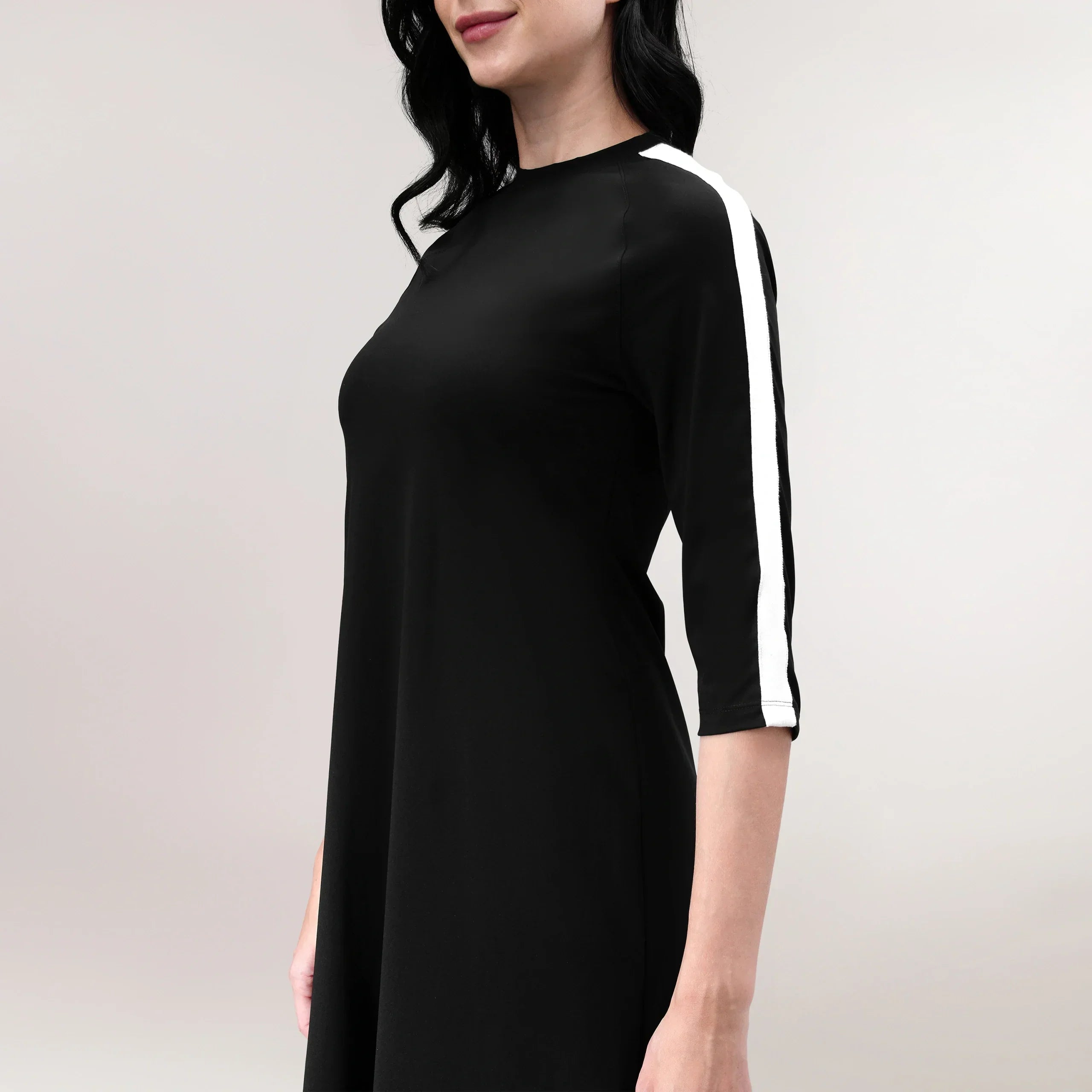 Flared Maxi Dress - SEASONAL BLACK