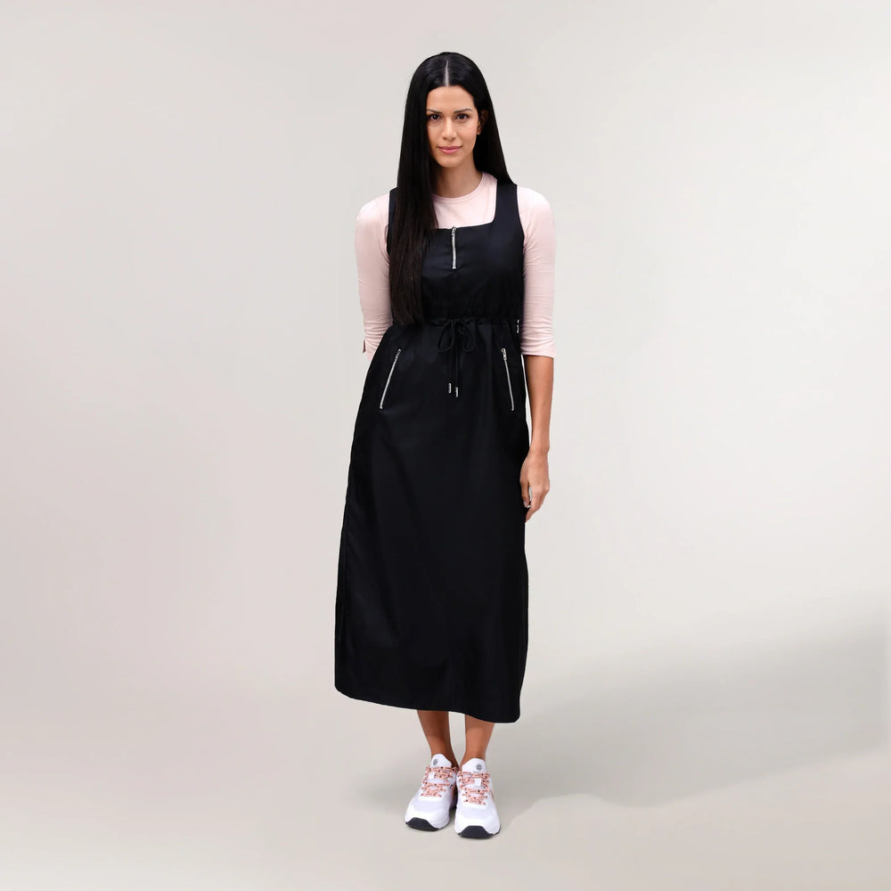 Pinafore Dress - SEASONAL BLACK