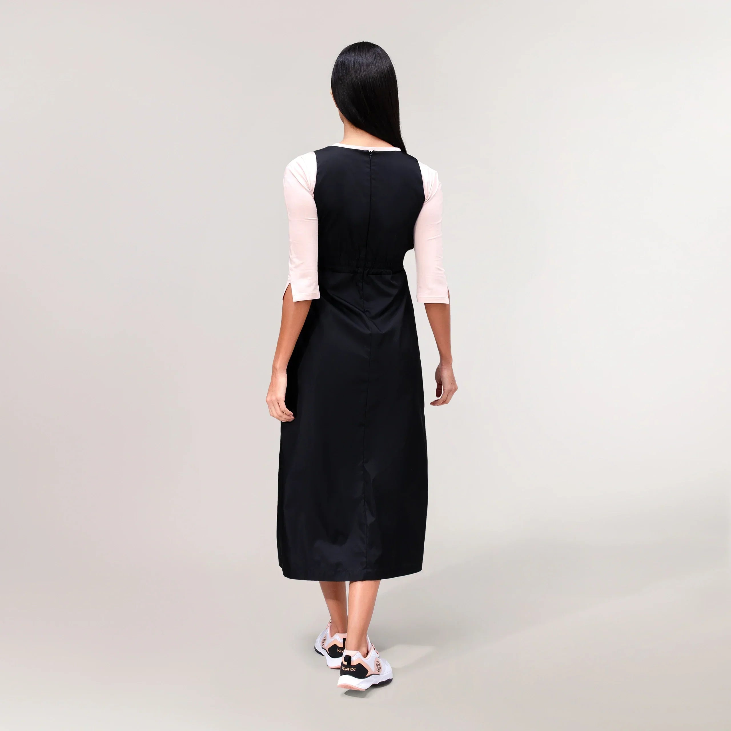 Pinafore Dress - SEASONAL BLACK